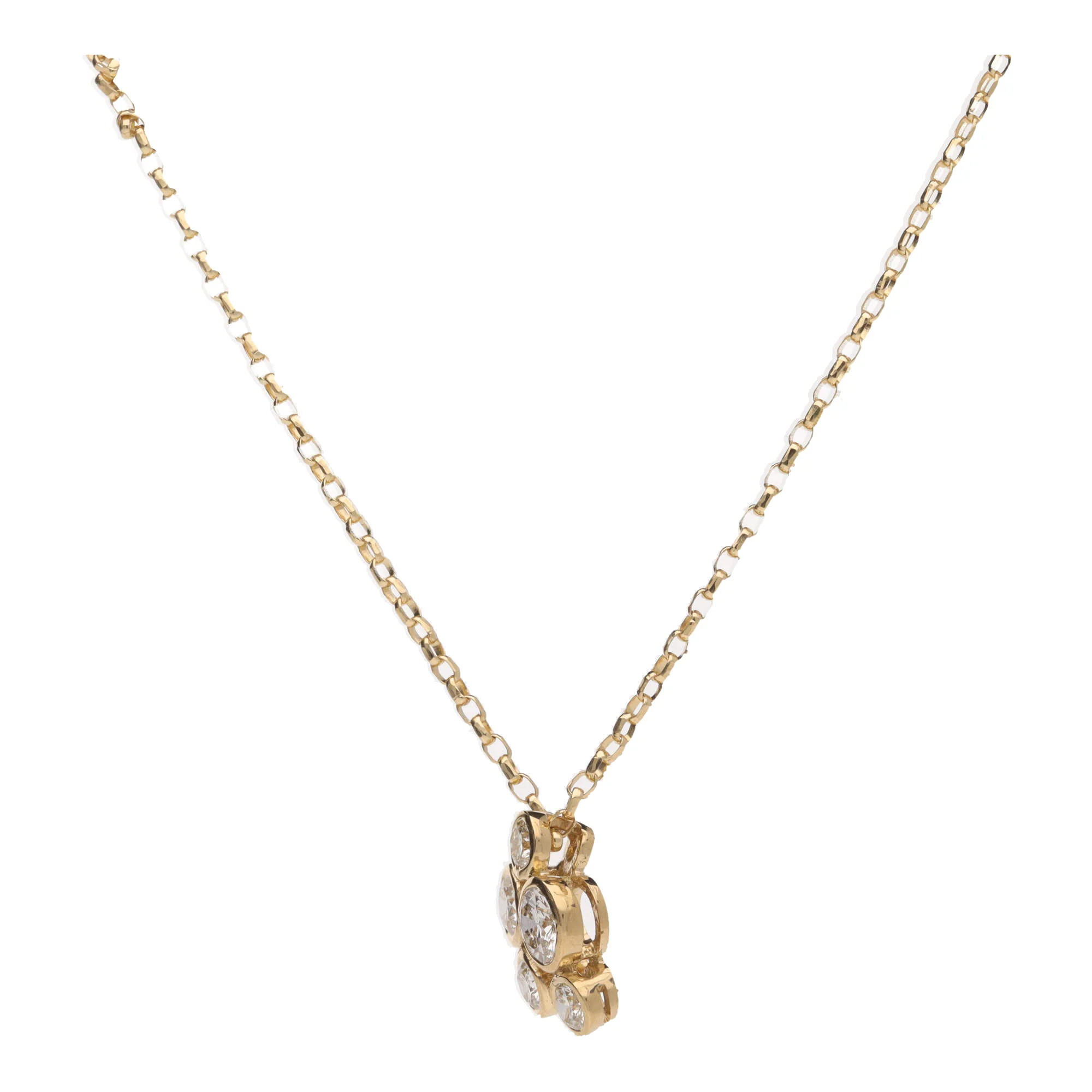 Diamond 0.35ct 18ct Yellow Gold Bubble Necklace - Image 2