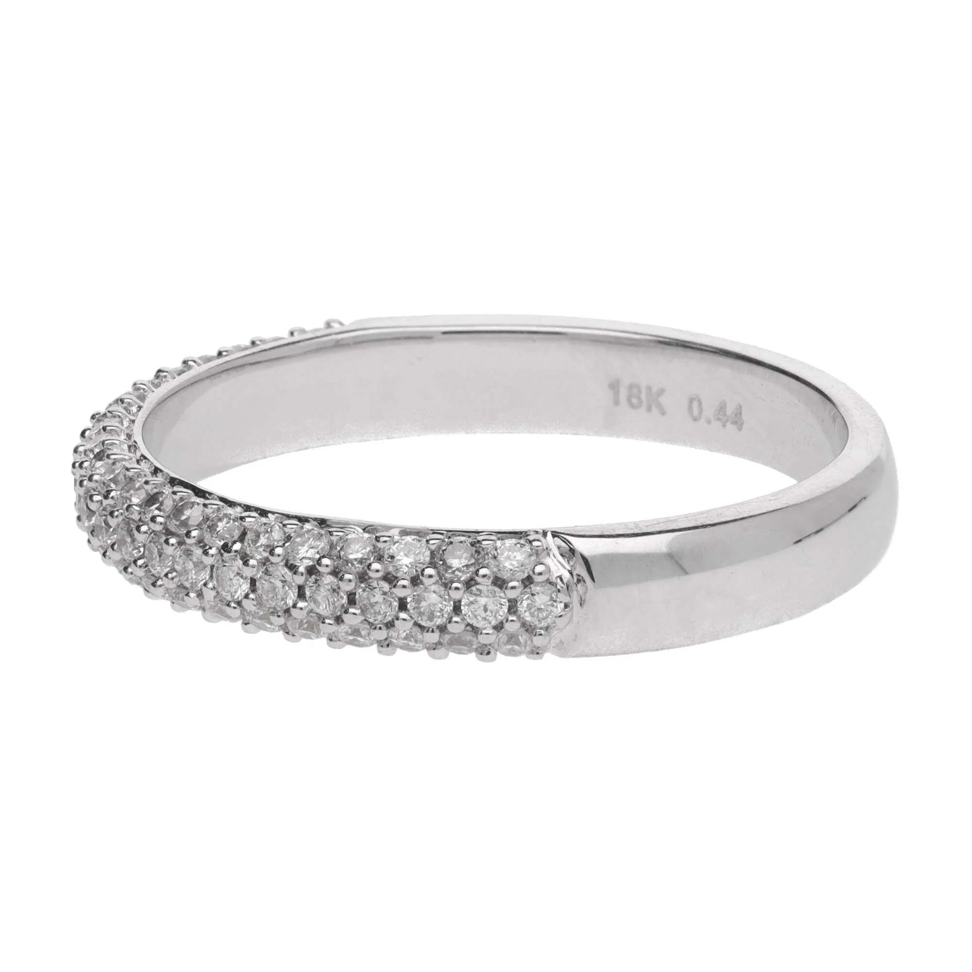 Diamond 0.44ct 18ct White Gold Half Eternity Ring - Image 3