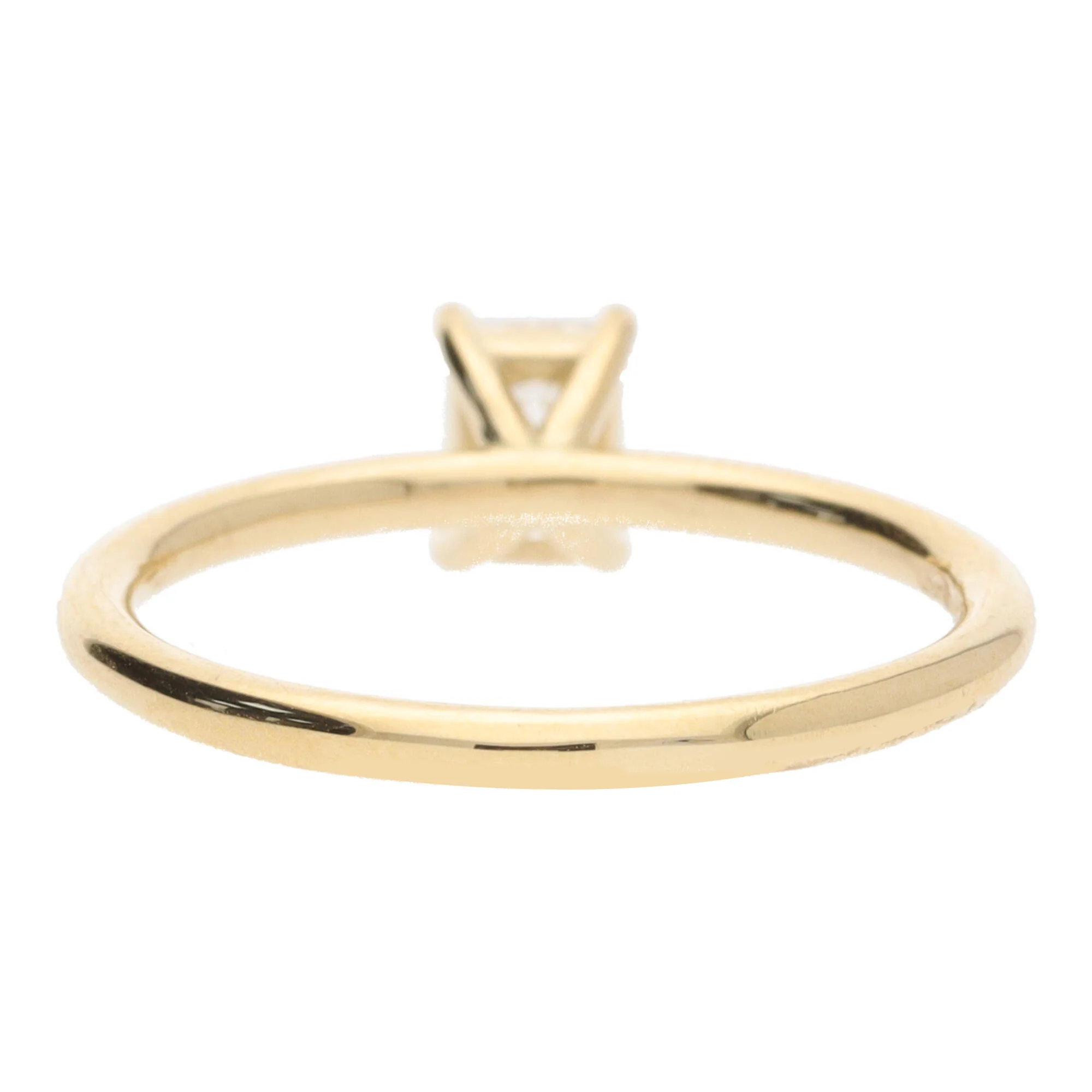 Diamond 0.50ct Emerald Cut 18ct Yellow Gold Solitaire Ring - Image 3