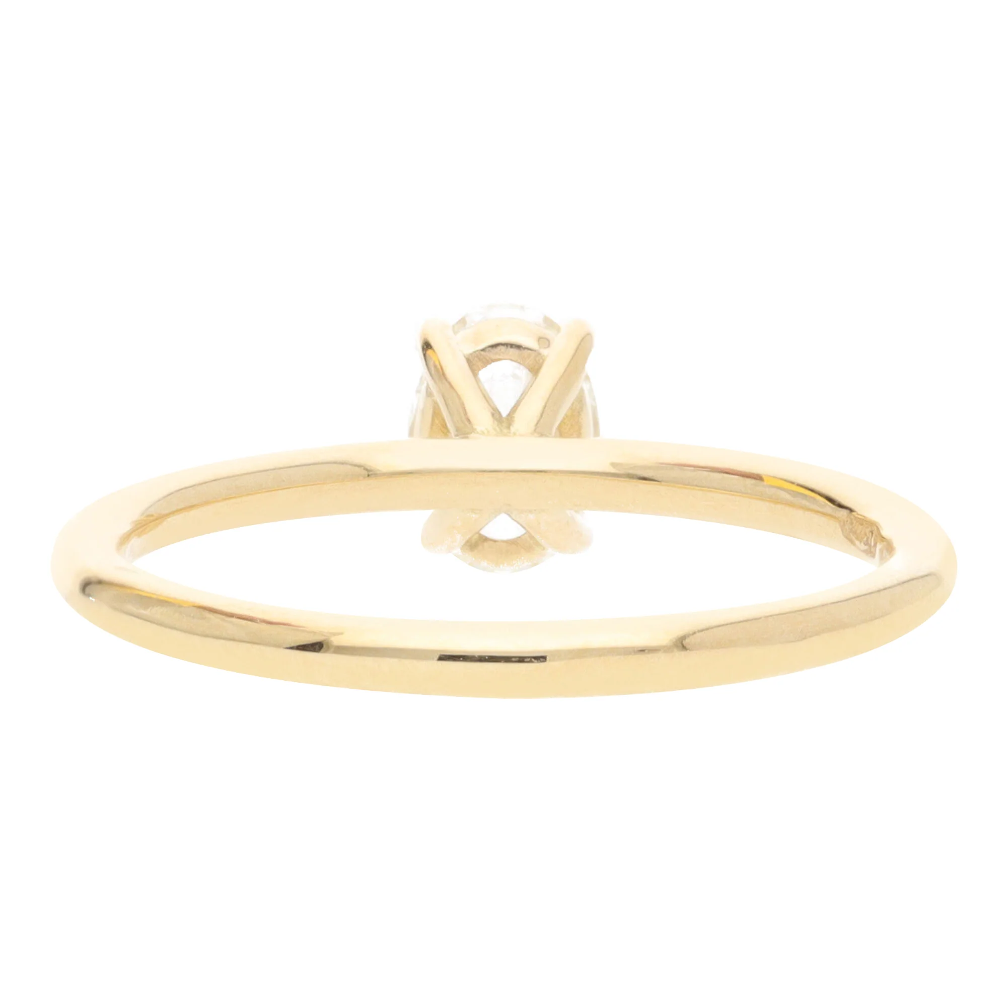 Diamond 0.51ct Oval 18ct Yellow Gold Solitaire Ring - Image 3
