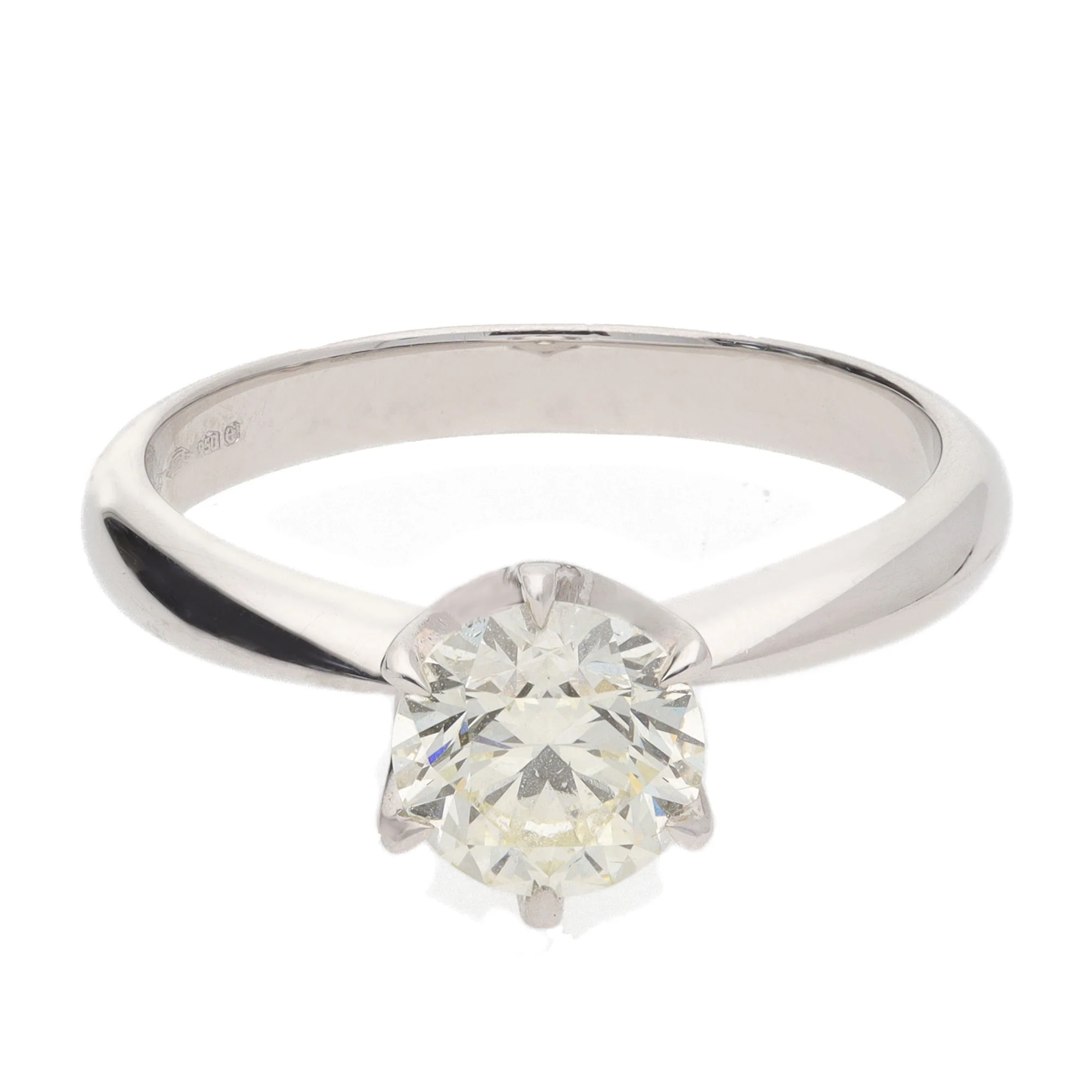 Diamond 1.00ct Platinum Solitaire Ring (L) - Image 2