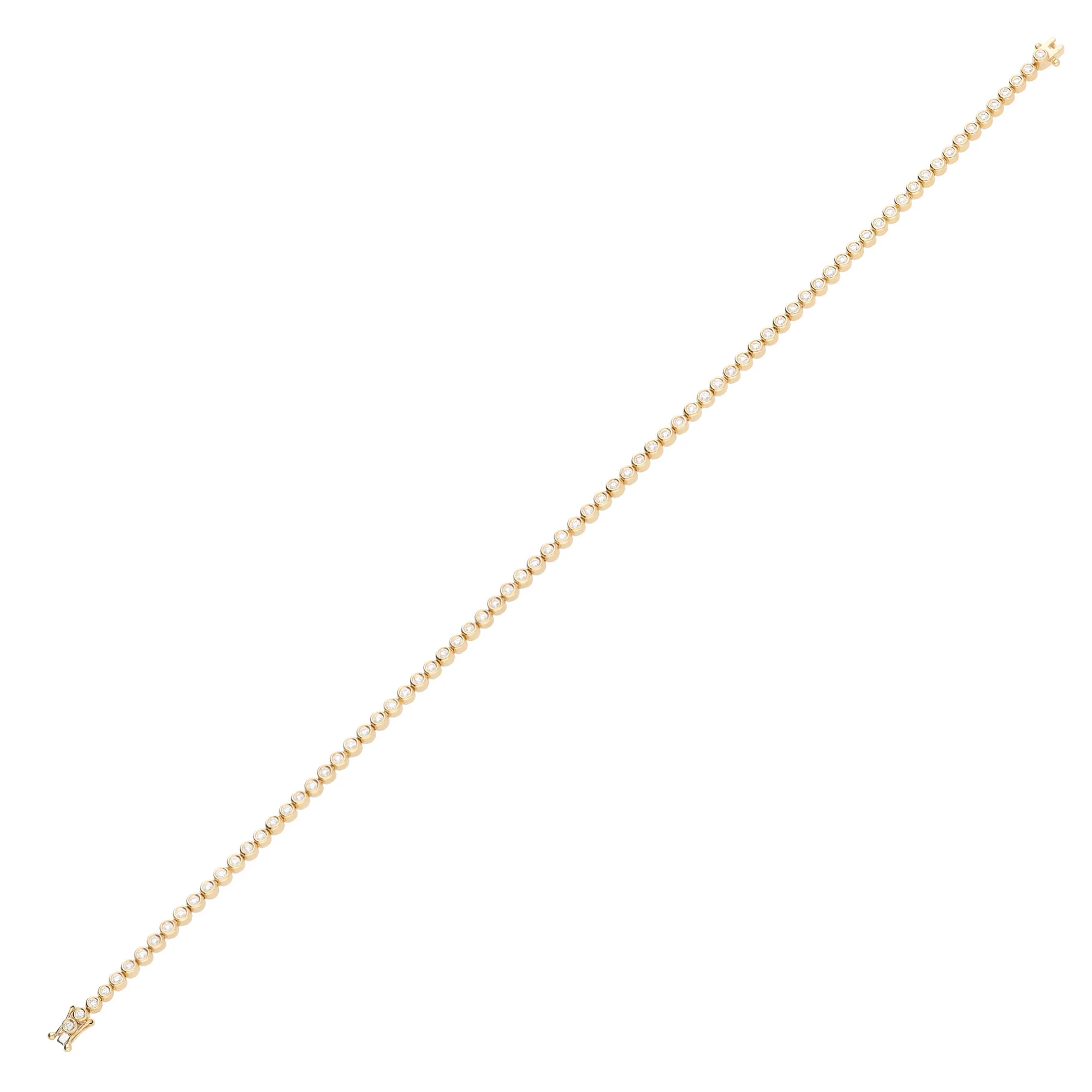 Diamond 1.07ct 18ct Yellow Gold Line Bracelet - Image 3