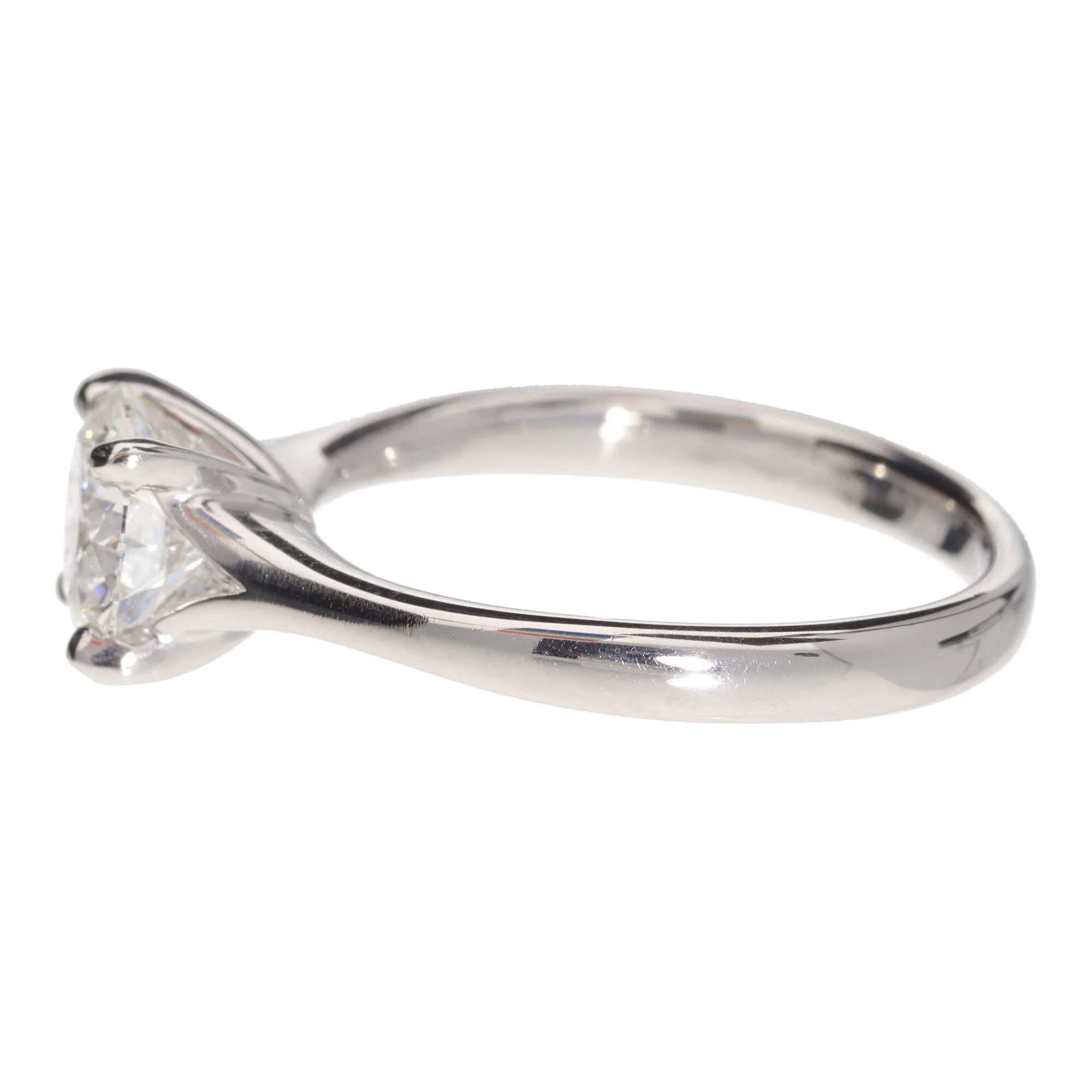 Diamond 1.20ct G VS2 Platinum Solitaire Ring - Image 3