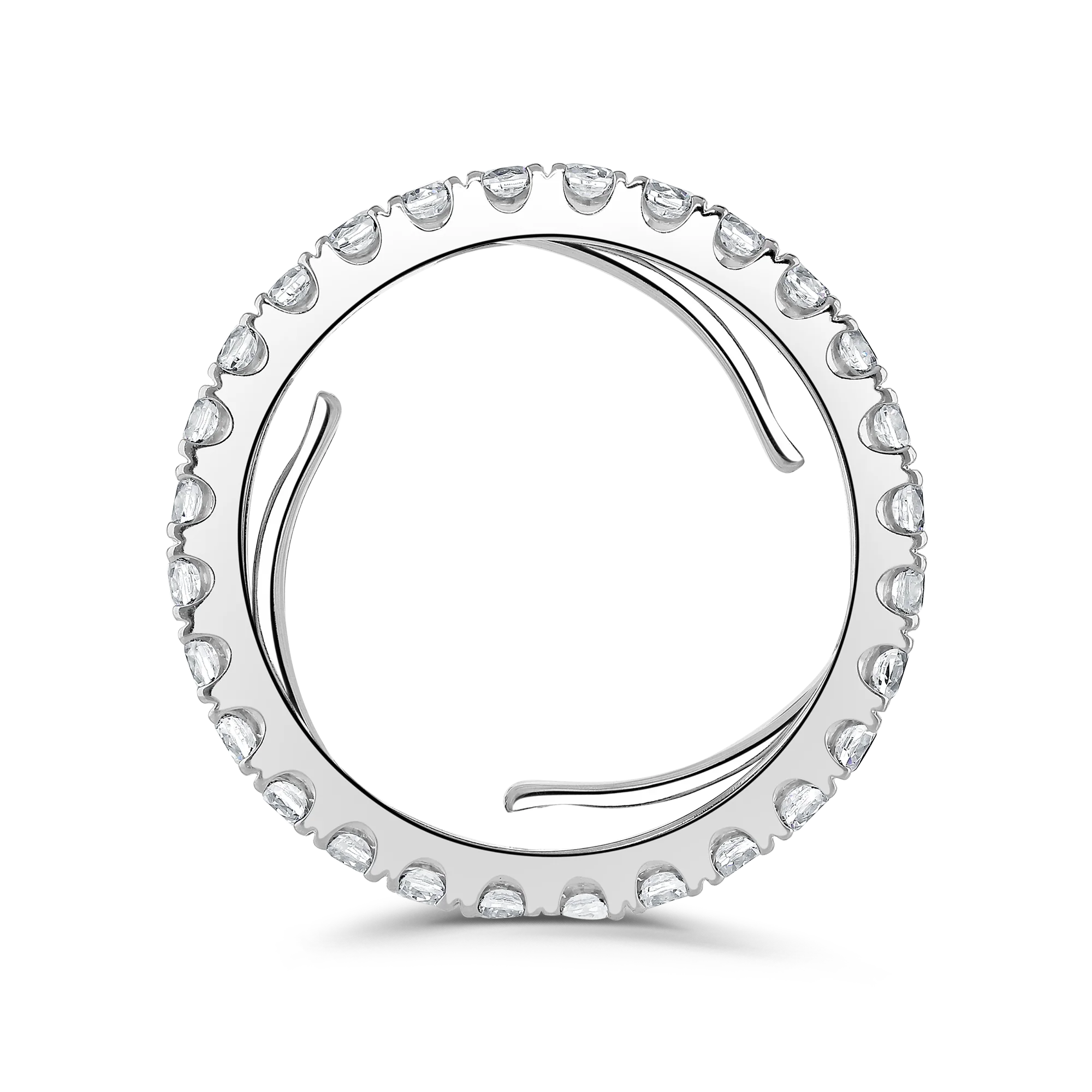 Diamond 1.50ct Evolution Platinum Full Eternity Ring by Brown and Newirth - Image 3