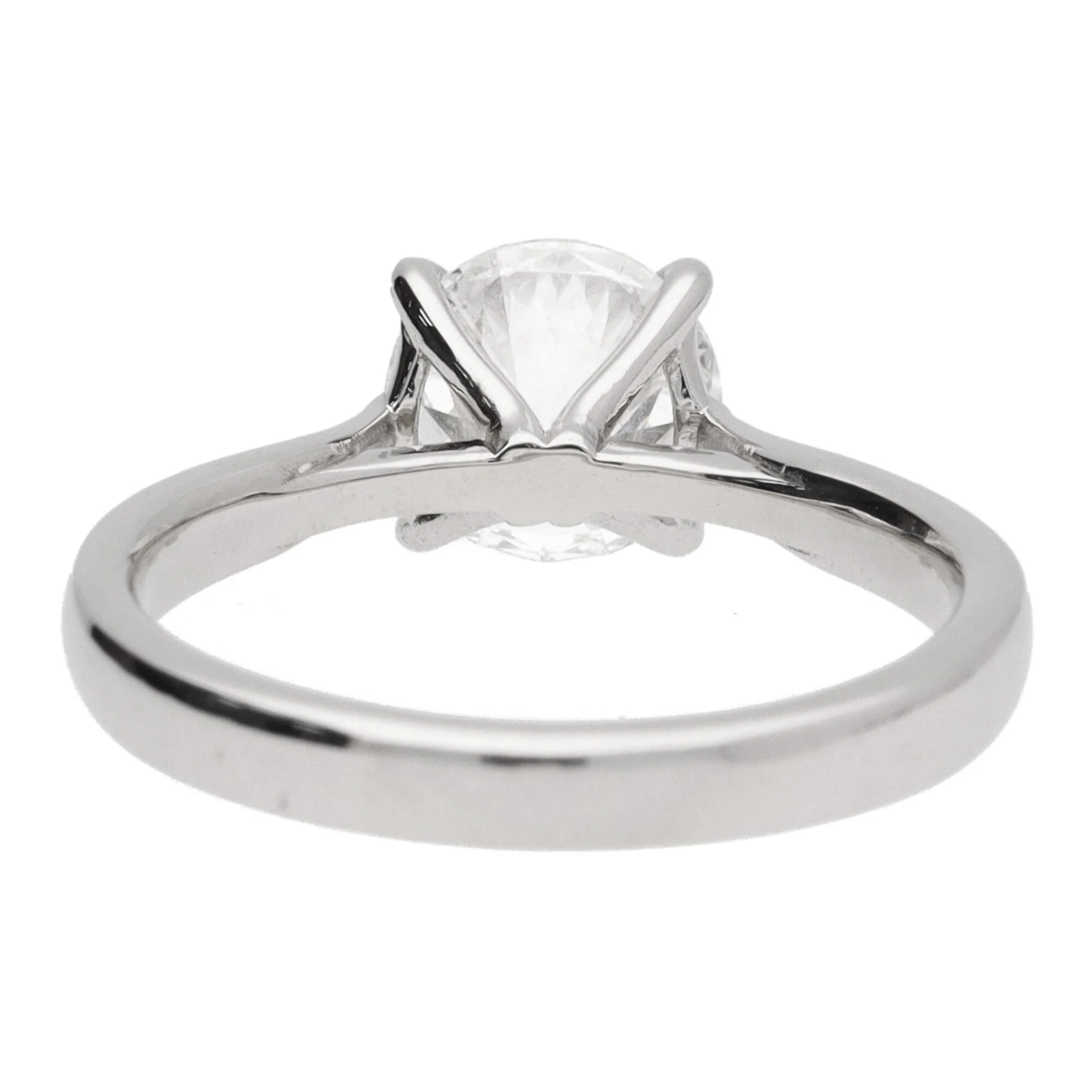 Diamond 1.51ct E SI1 Platinum Single Stone Ring - Image 4