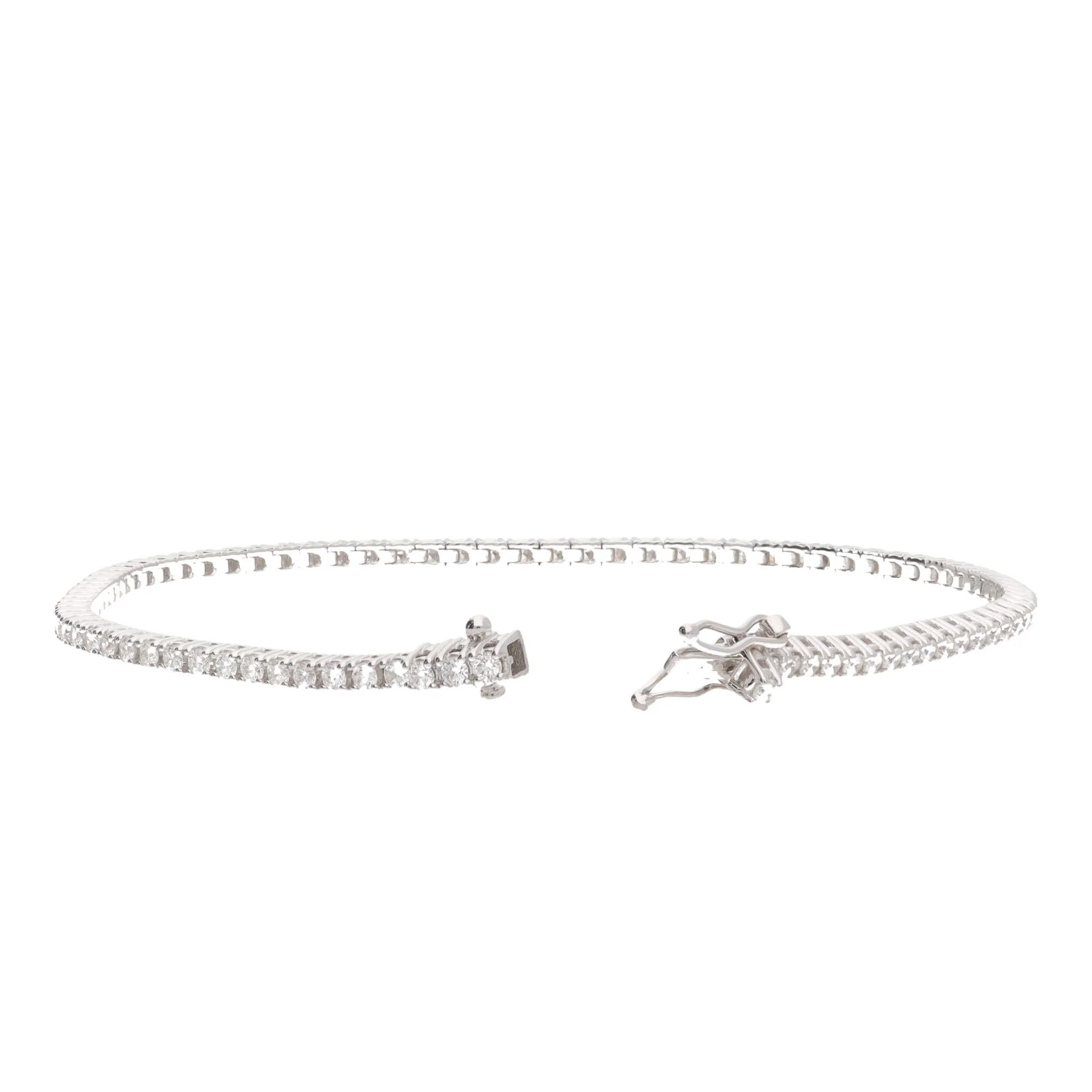 Diamond 1.54ct 18ct White Gold Line Bracelet - Image 3