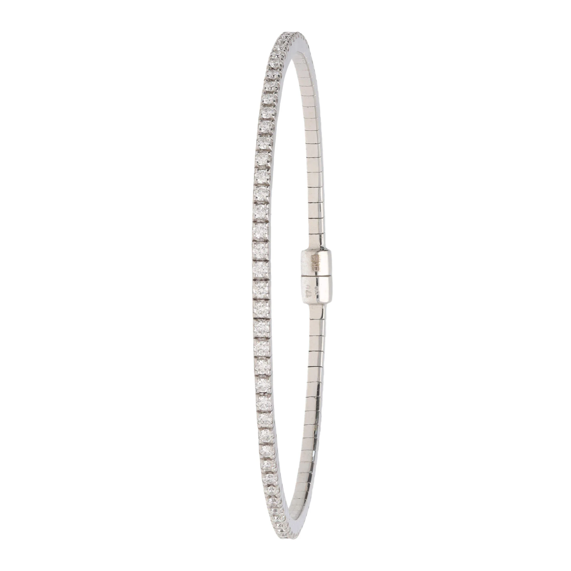 Diamond 1.70ct 18ct White Gold Bangle - Image 3