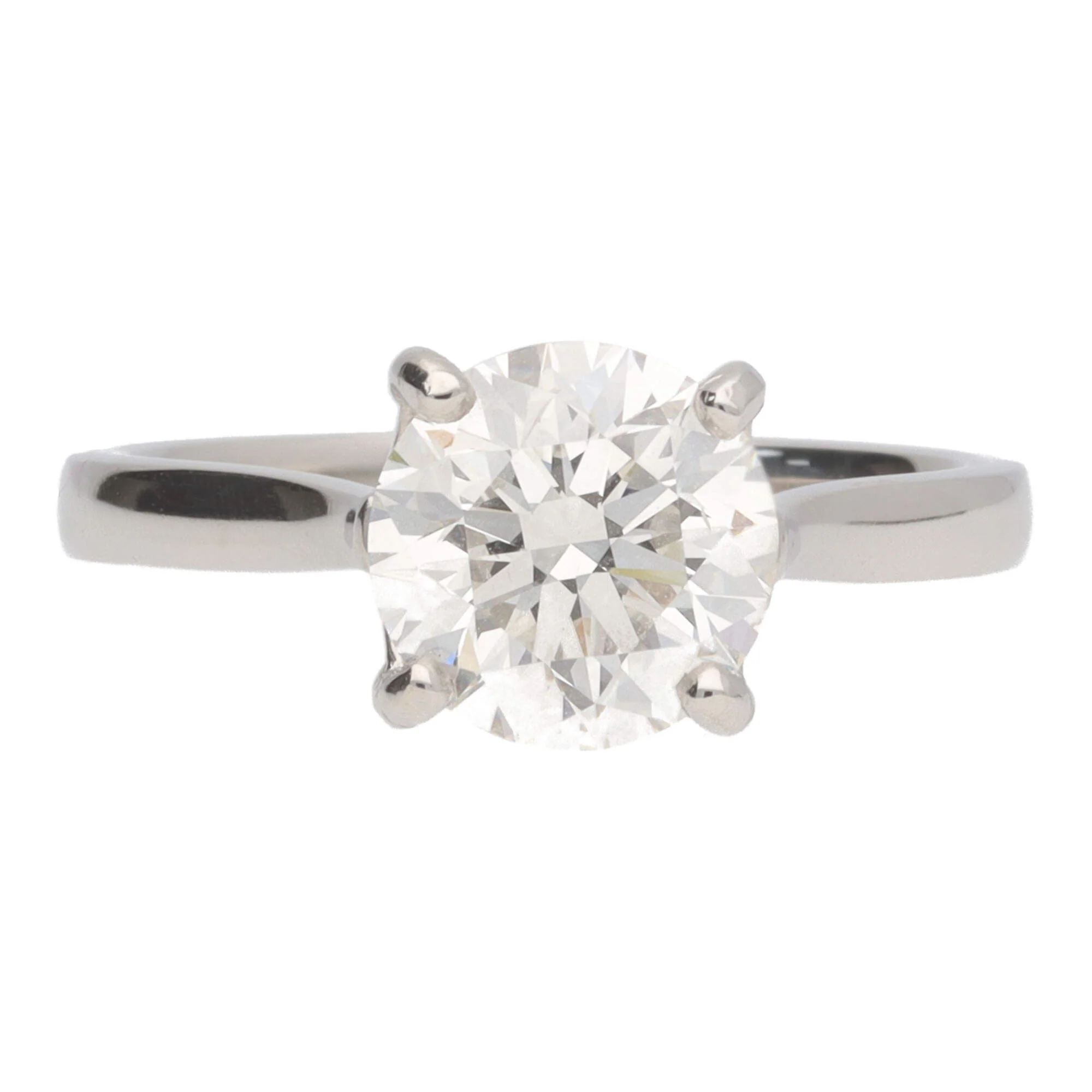 Diamond 2.01ct G SI1 Platinum Single Stone Ring - Image 3