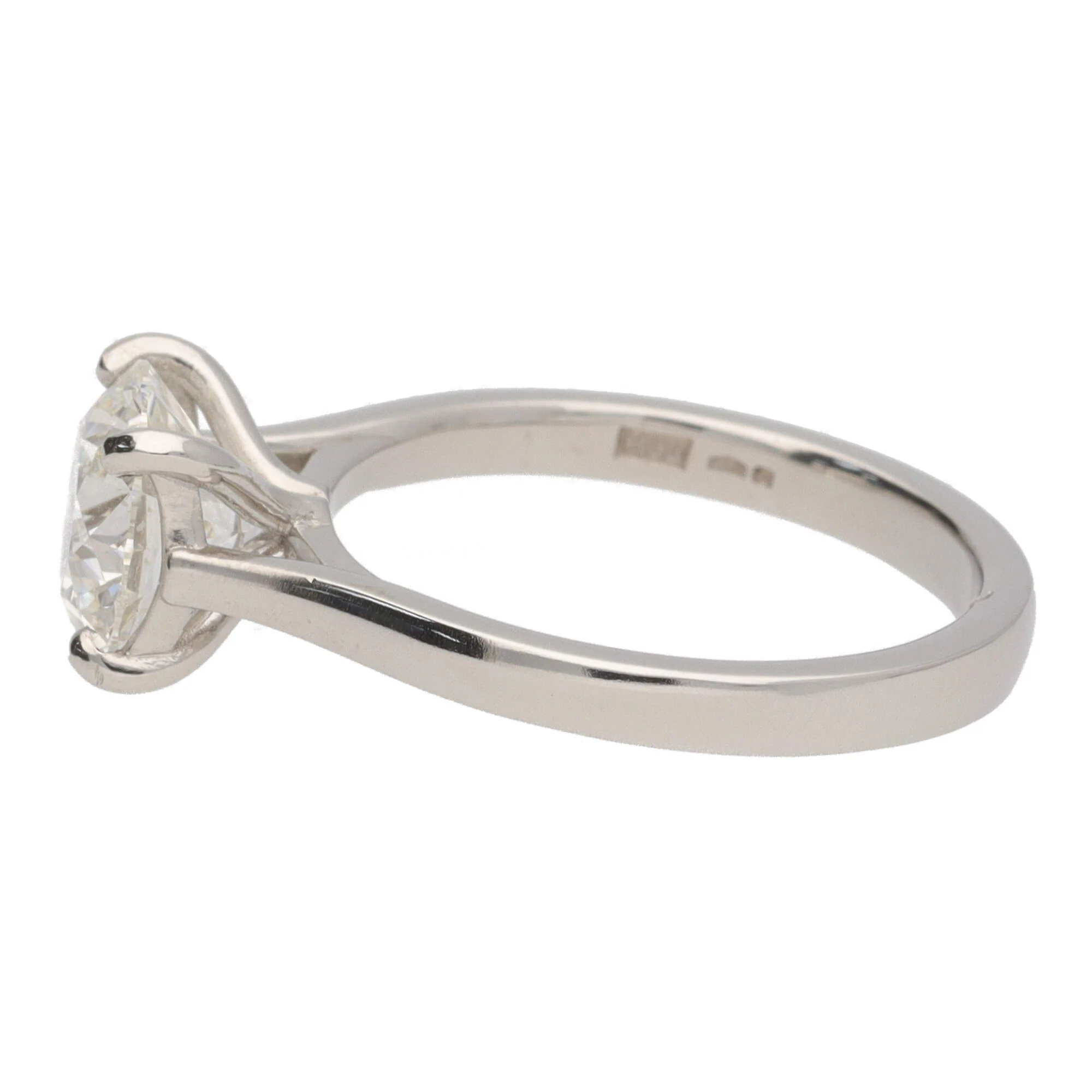 Diamond 2.01ct G SI1 Platinum Single Stone Ring - Image 5