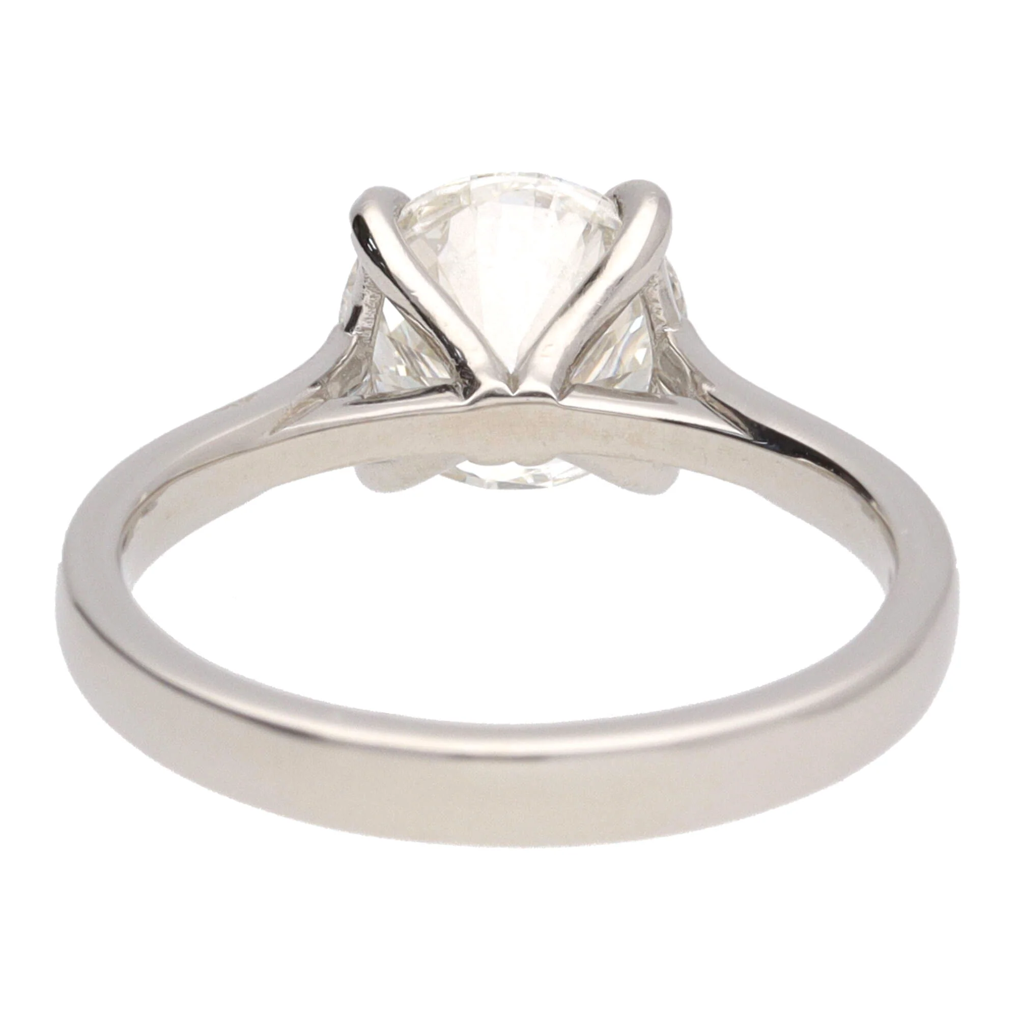 Diamond 2.01ct G SI1 Platinum Single Stone Ring - Image 6