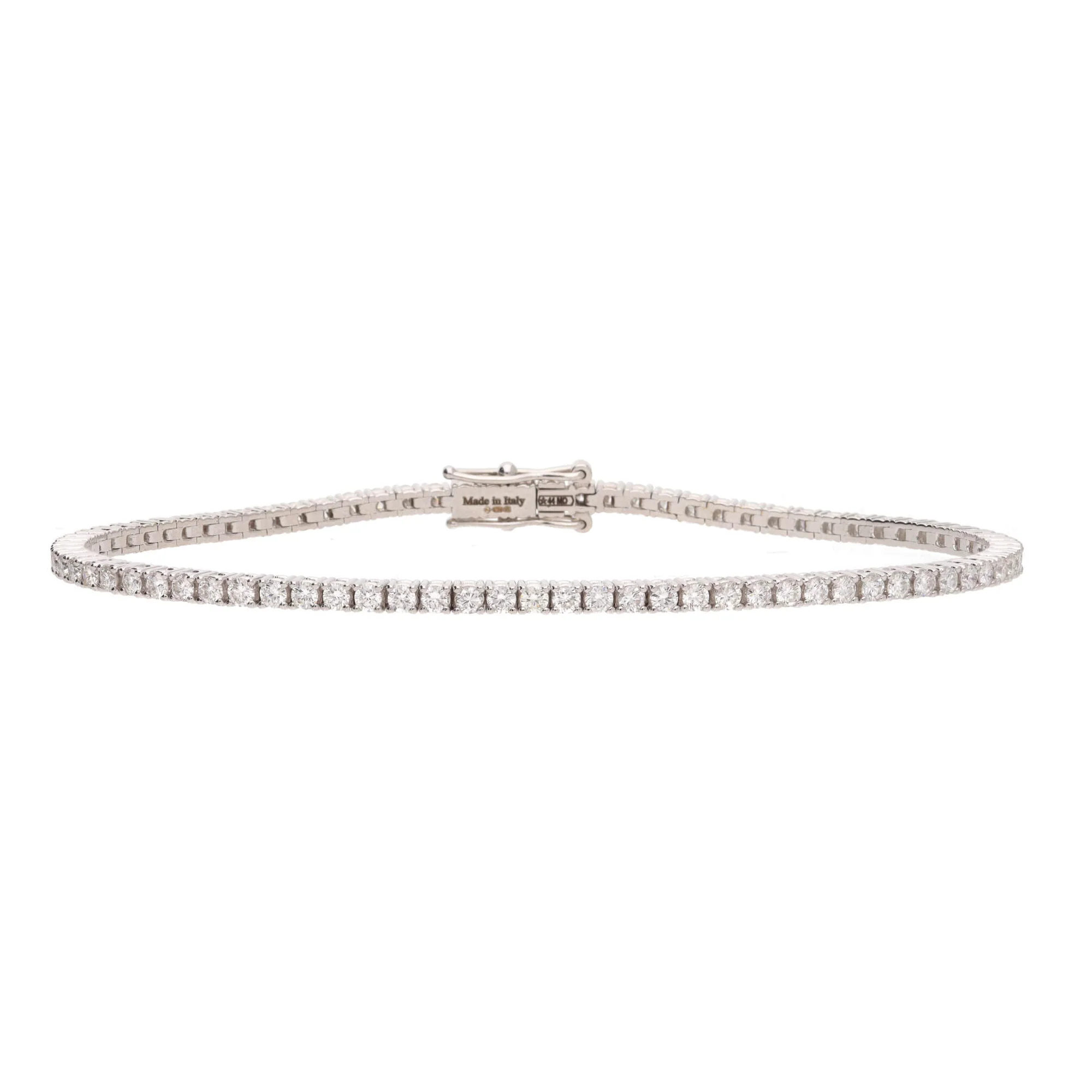 Diamond 2.15ct 18ct White Gold Tennis Bracelet - Image 2