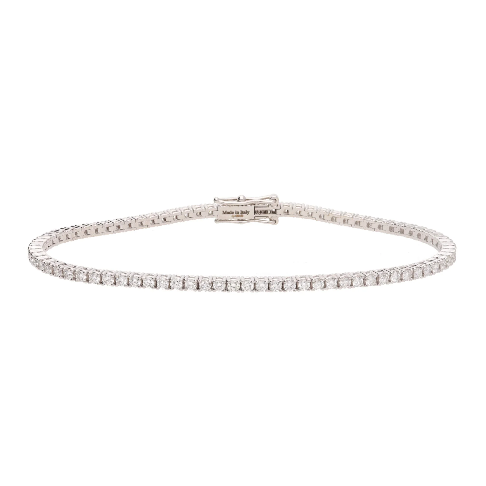 Diamond 2.15ct 18ct White Gold Tennis Bracelet - Image 3