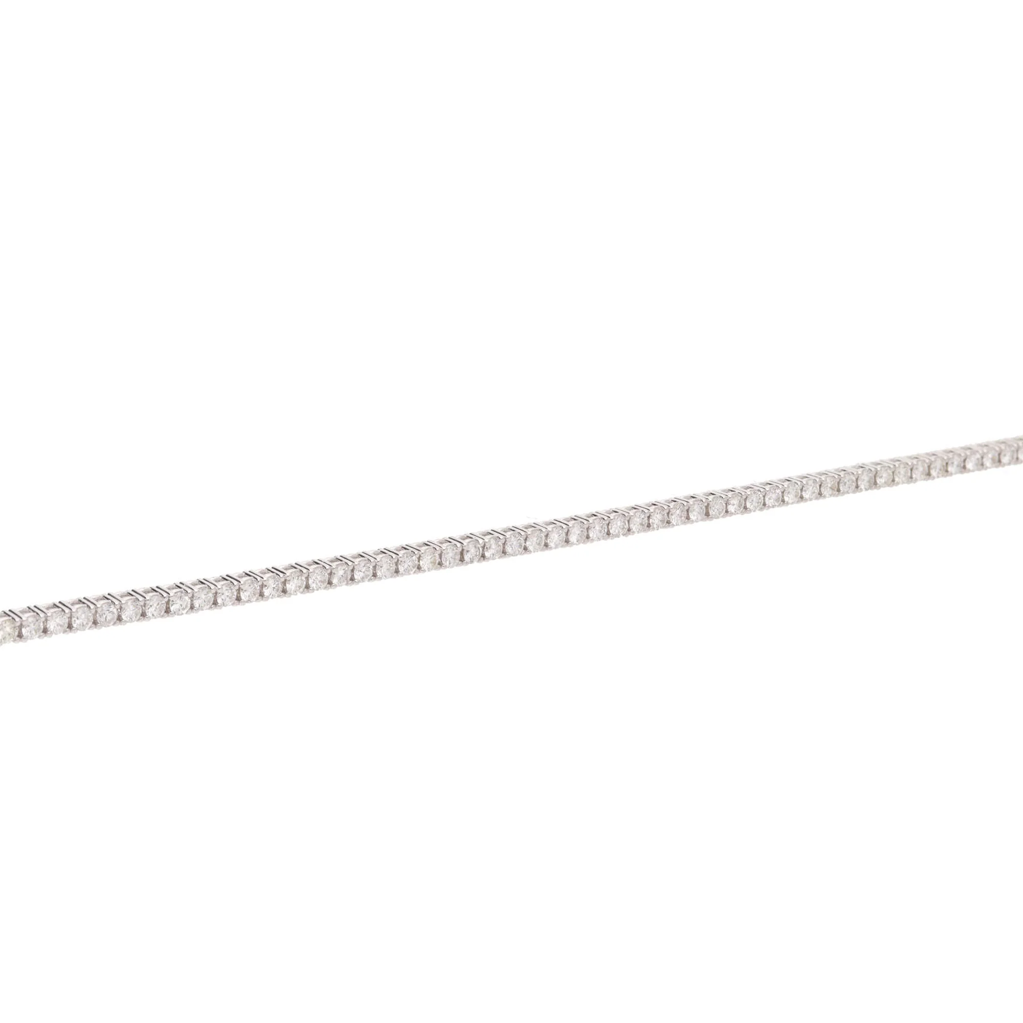 Diamond 2.15ct 18ct White Gold Tennis Bracelet - Image 4