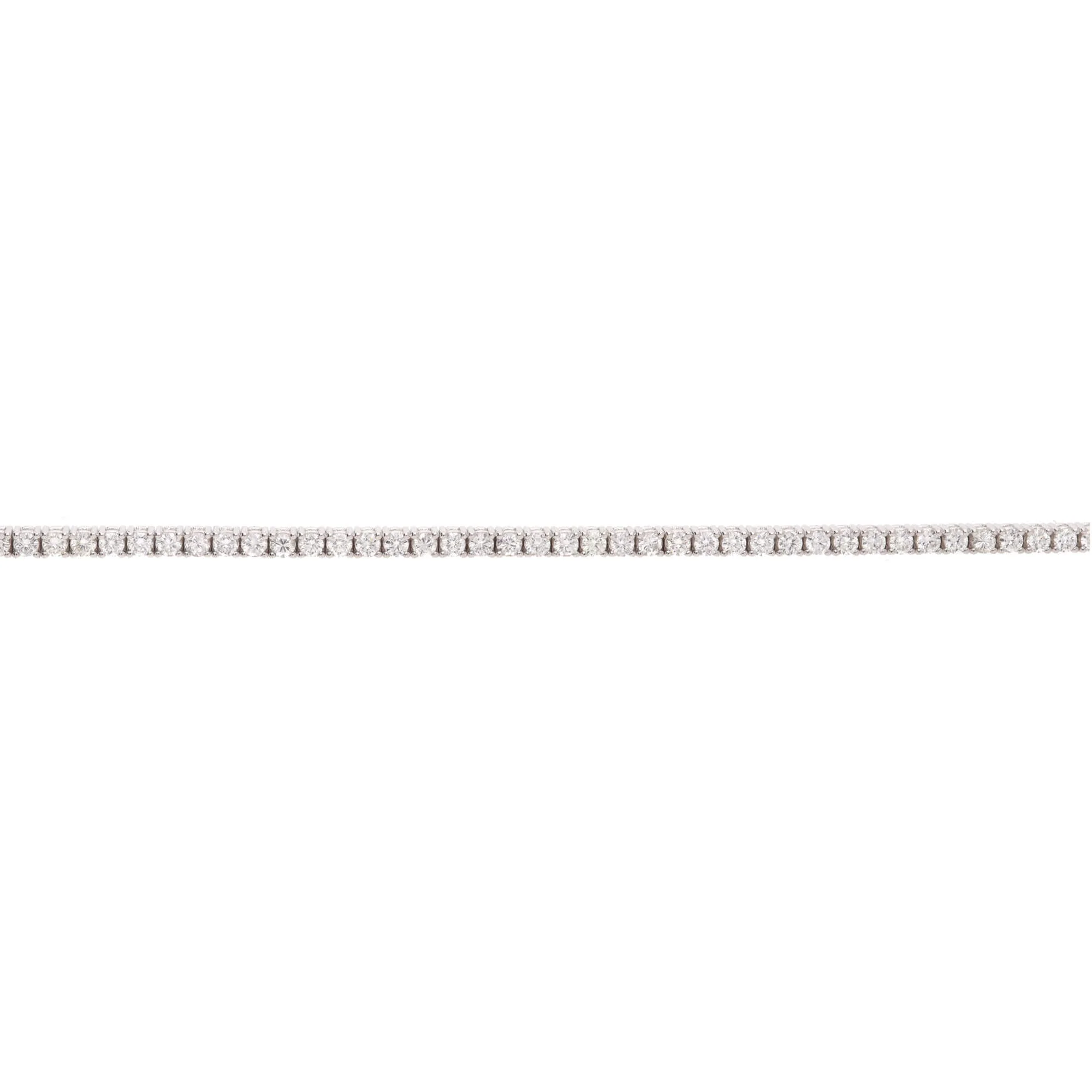 Diamond 2.15ct 18ct White Gold Tennis Bracelet - Image 5