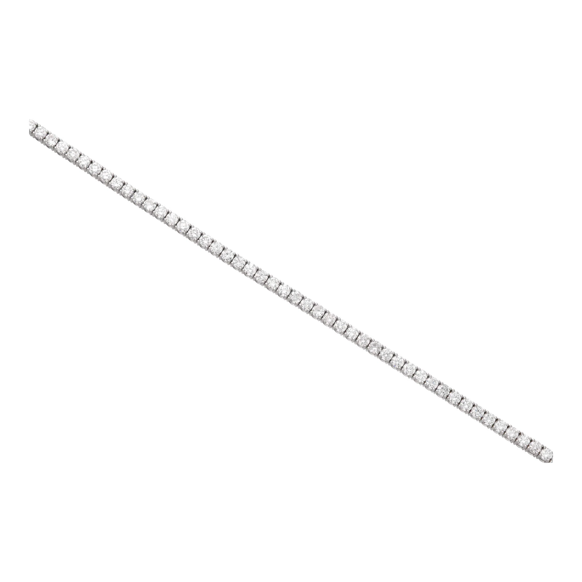 Diamond 5.06ct Platinum Line Bracelet - Image 3