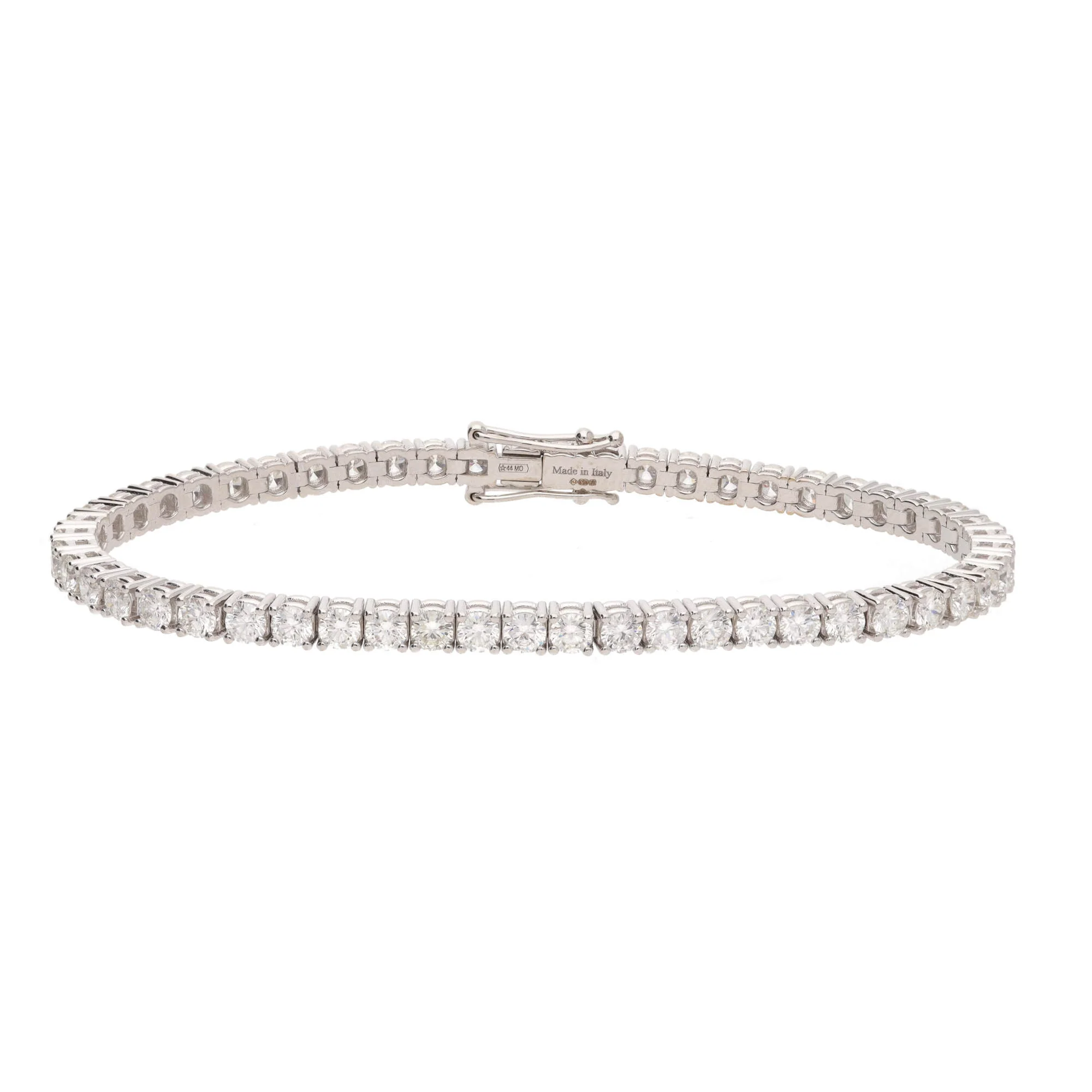 Diamond 5.67ct 18ct White Gold Tennis Bracelet - Image 2