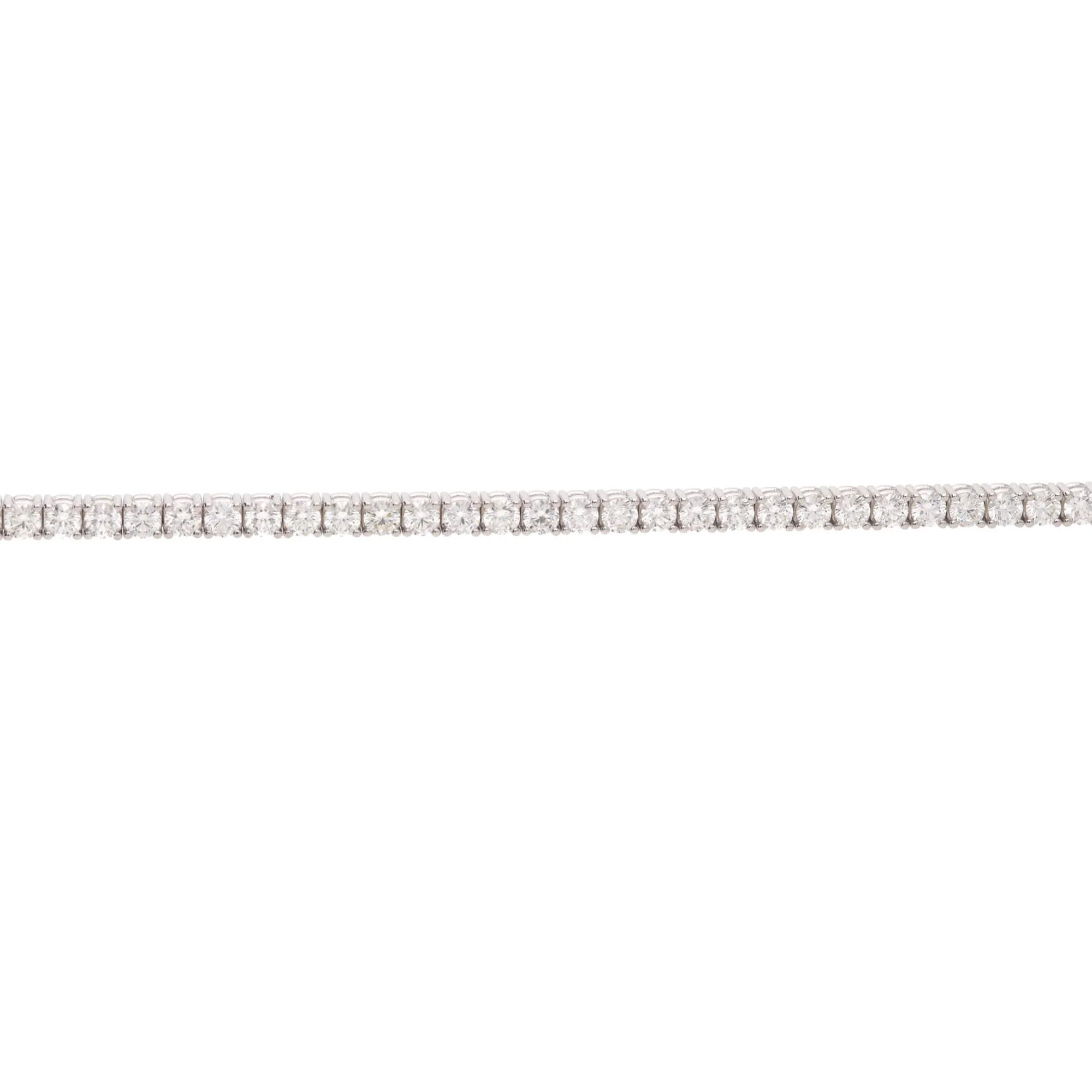 Diamond 5.67ct 18ct White Gold Tennis Bracelet - Image 5