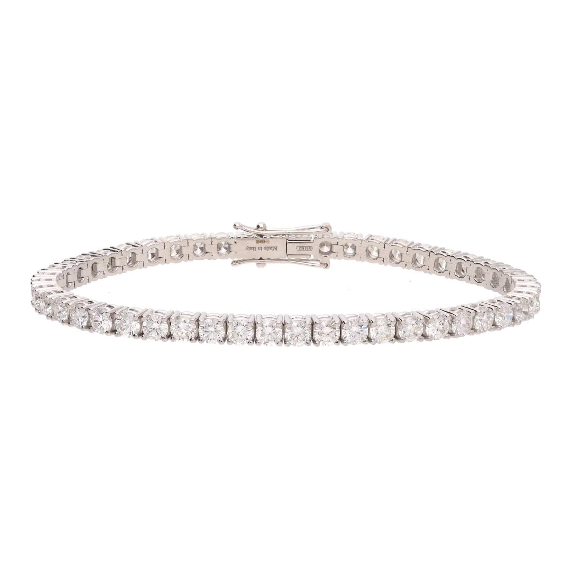 Diamond 8.00ct 18ct White Gold Tennis Bracelet - Image 3
