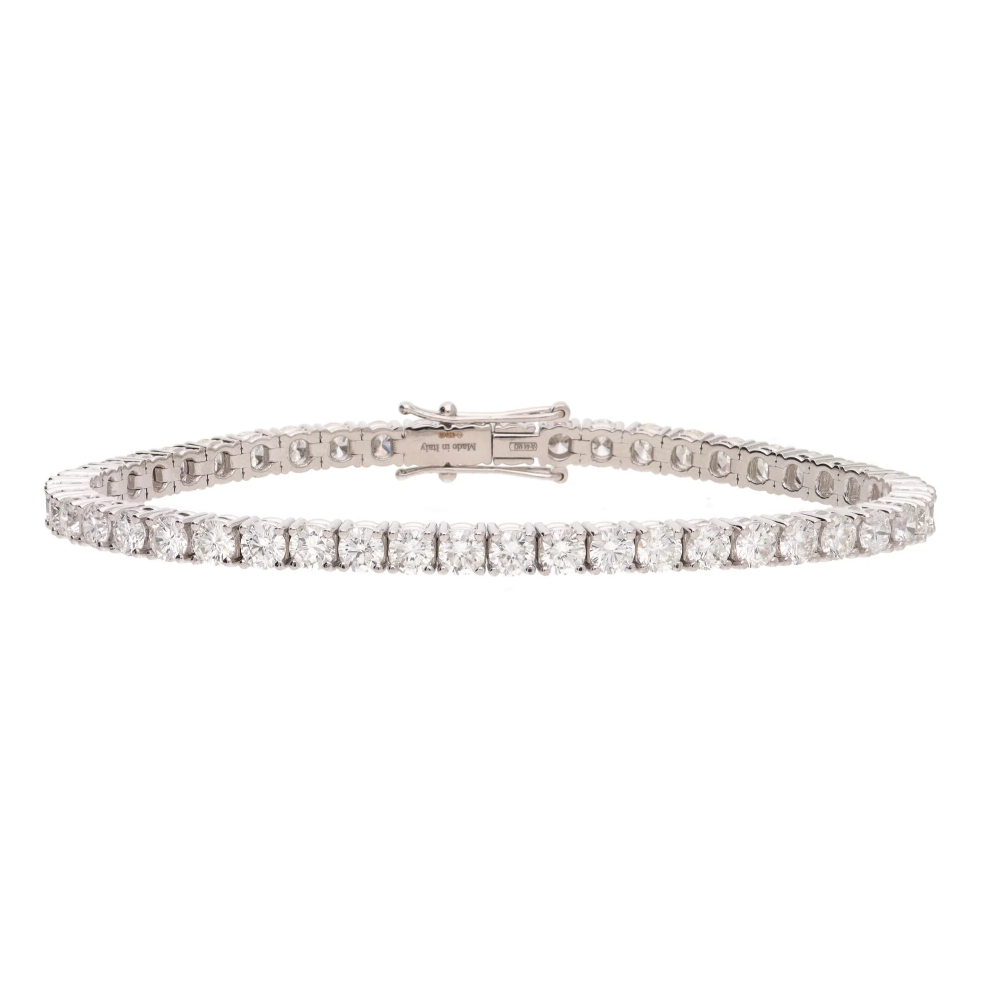Diamond 8.00ct 18ct White Gold Tennis Bracelet - Image 4