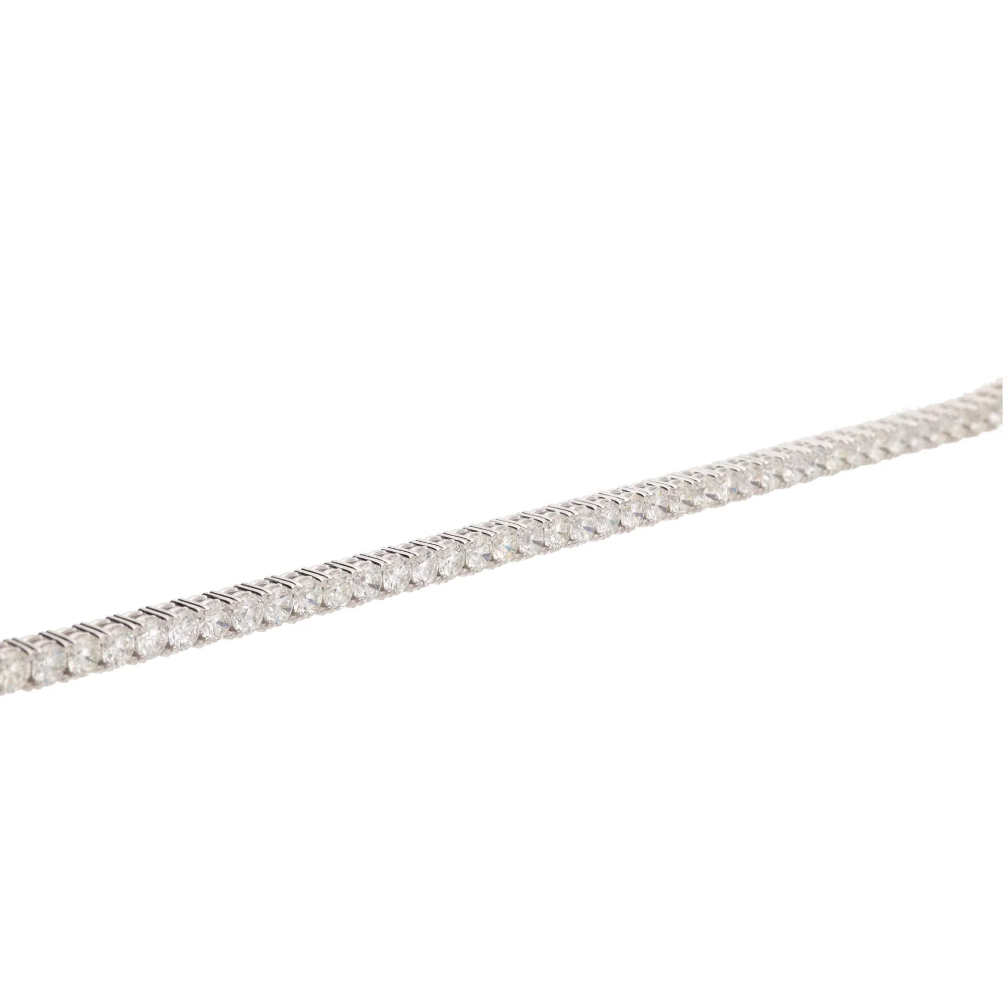 Diamond 8.00ct 18ct White Gold Tennis Bracelet - Image 5