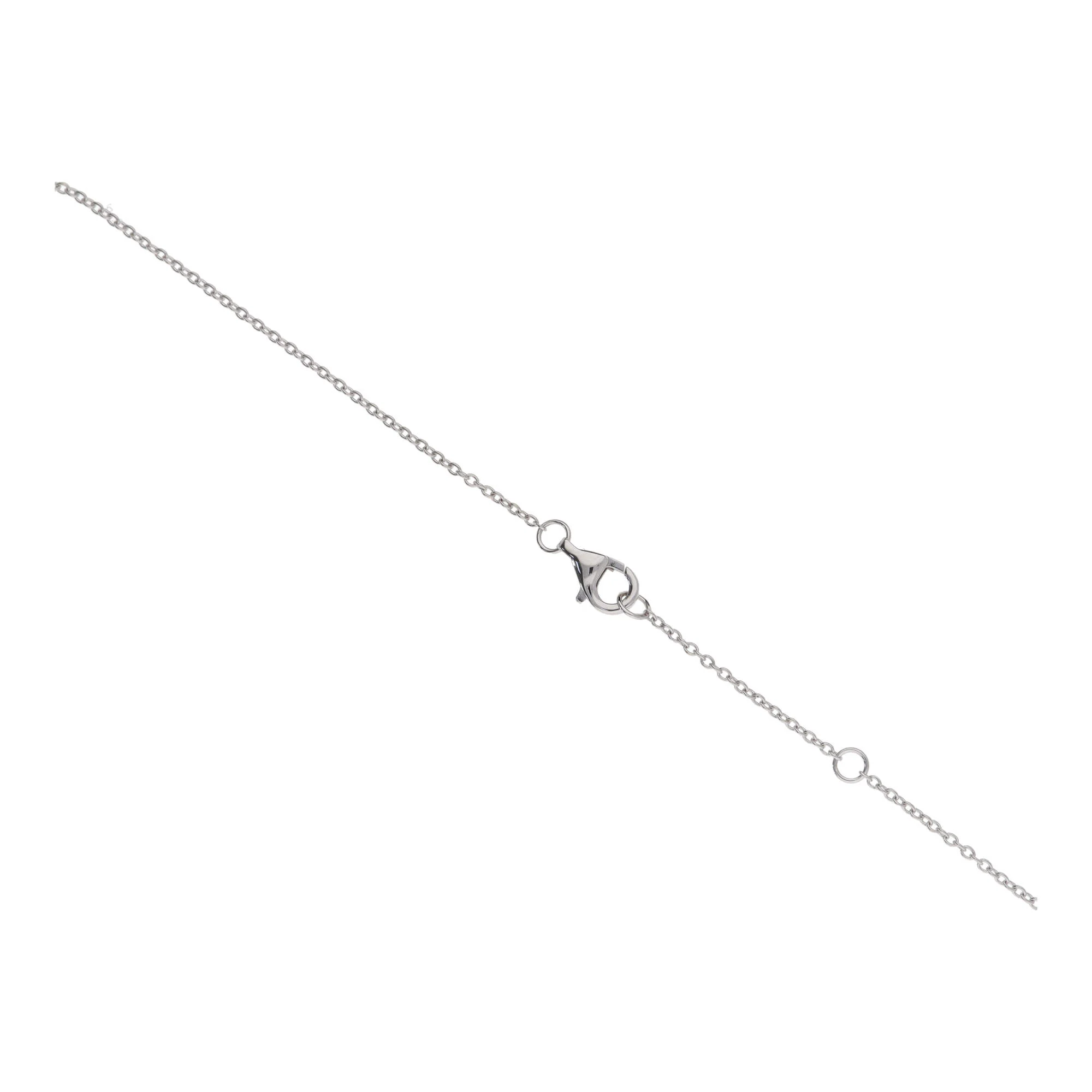 Diamond Interlocking Loops 18ct White Gold Necklace - Image 2