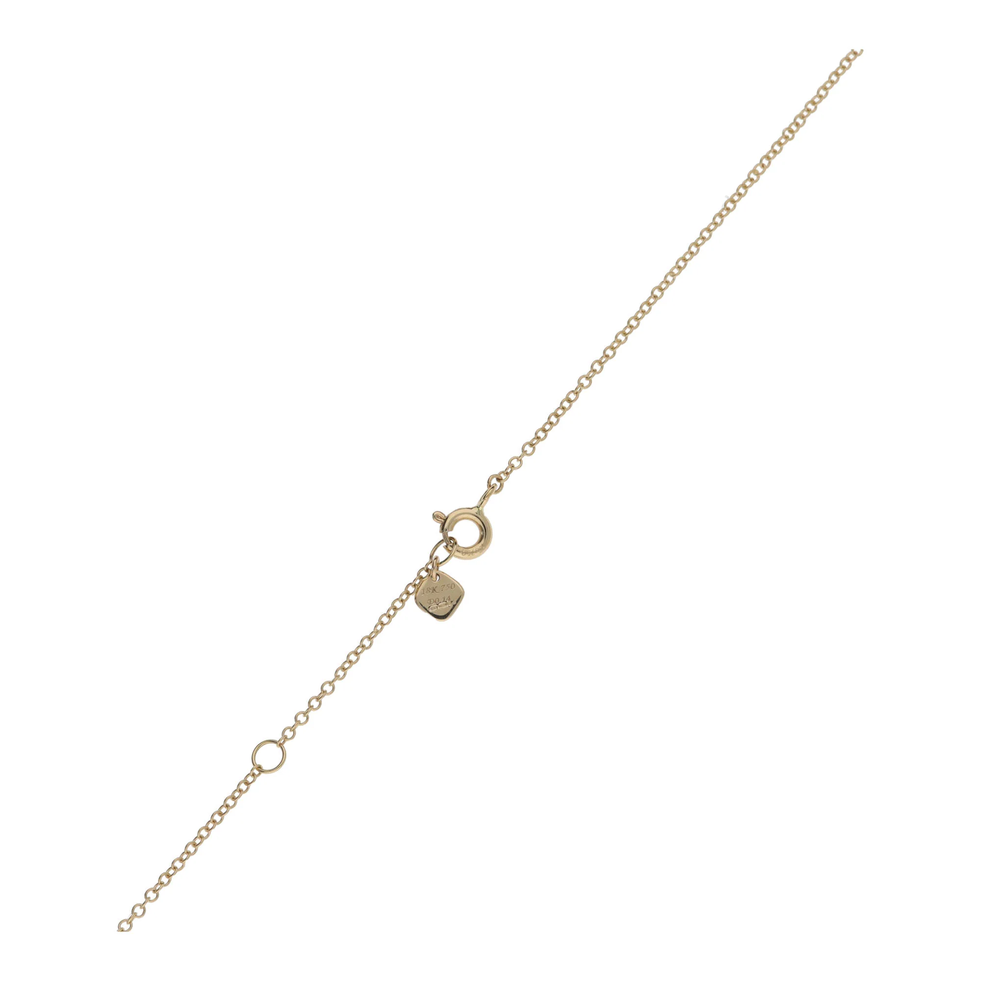 Diamond Open Circle 18ct Yellow Gold Necklace - Image 2