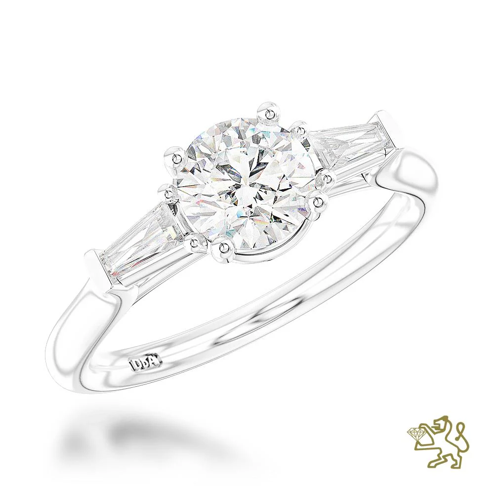 Eden Solitaire 0.74ct F SI1 Diamond Platinum Ring