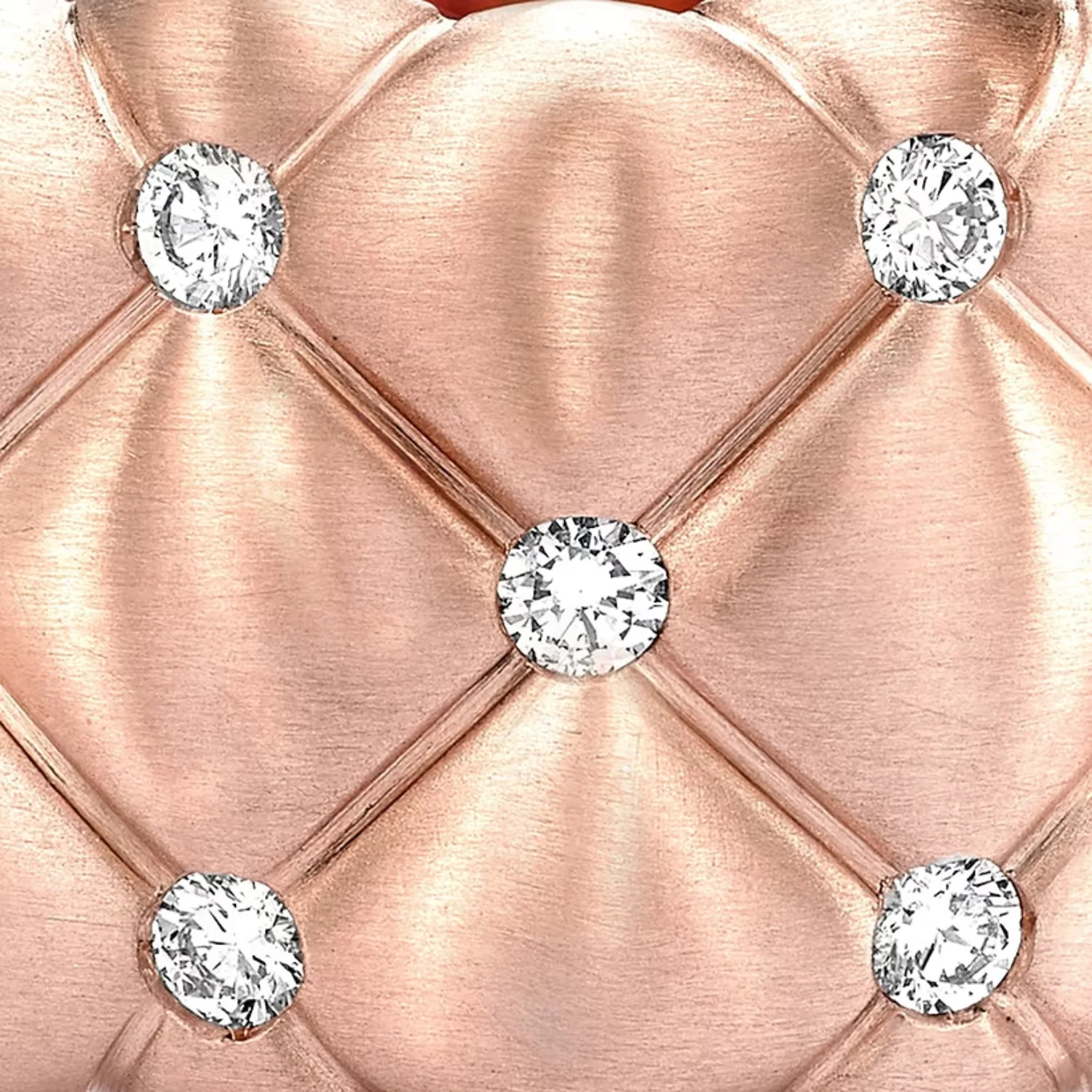 Fabergé Crown Quilted Ring with Diamonds (L.5) - Image 7