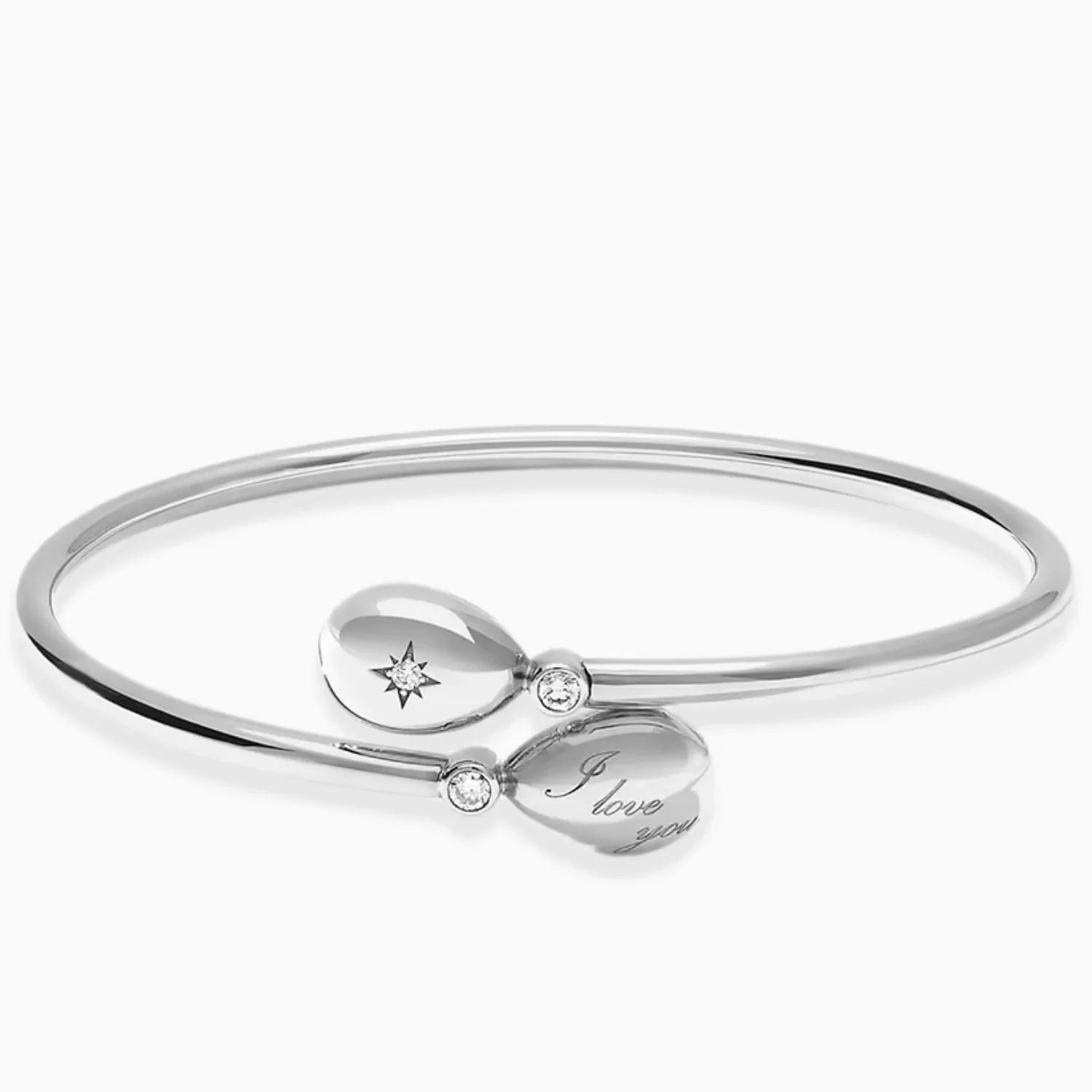 Fabergé Heritage Forever I Love You Crossover Bracelet 18ct White Gold - Image 3