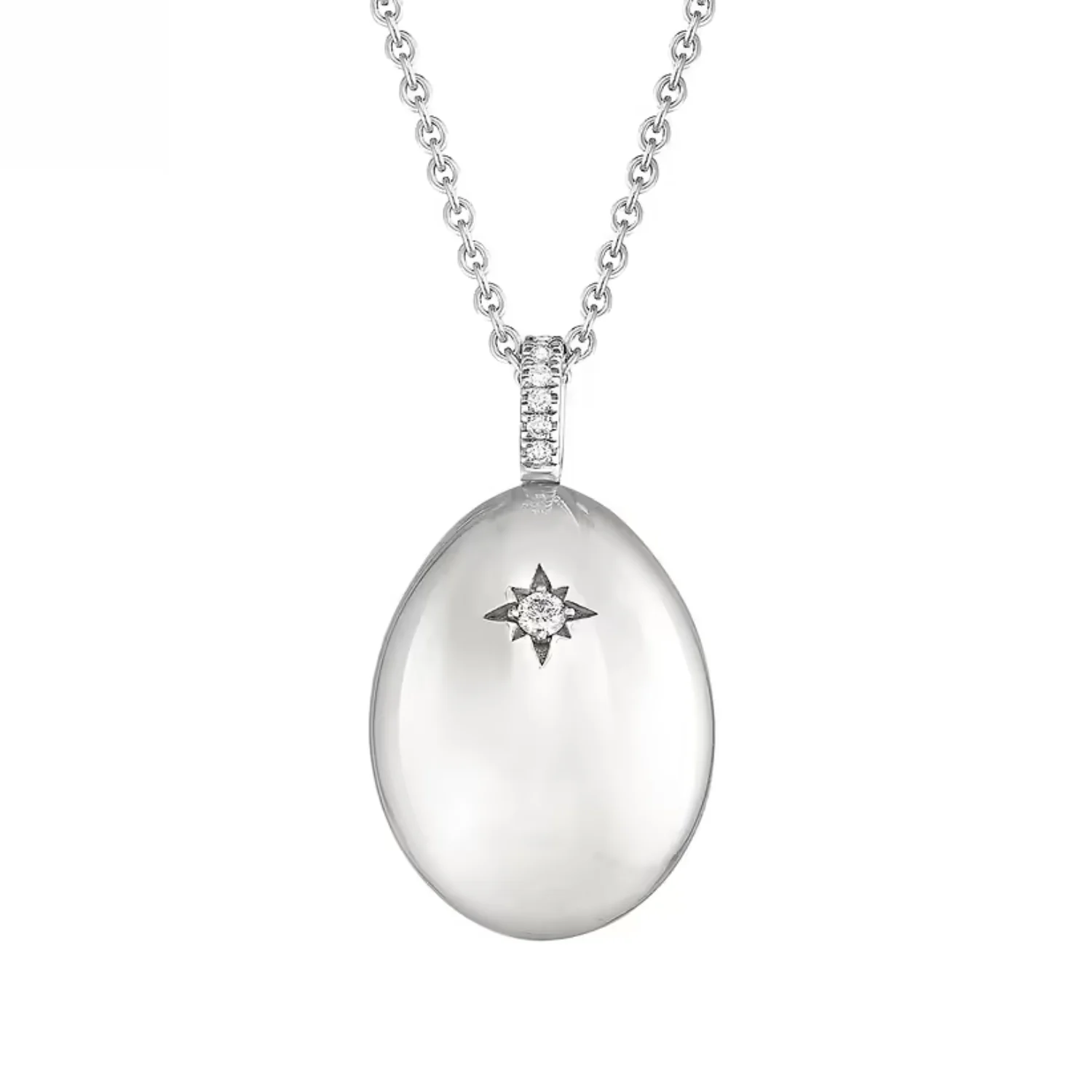 Fabergé Heritage Forever I Love You Egg Pendant 18ct White Gold - Image 2