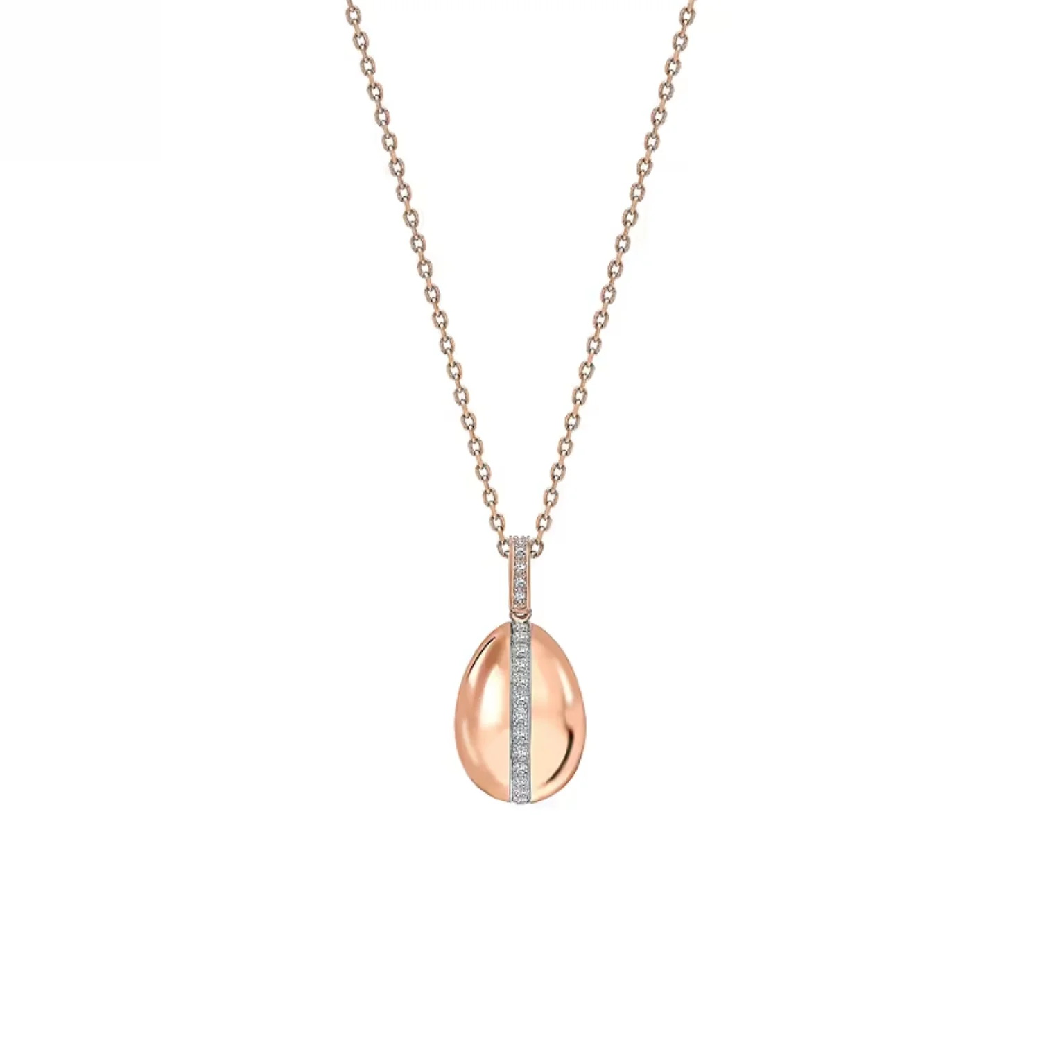 Fabergé Heritage Forever Egg Charm 18ct Rose Gold Diamond - Image 2