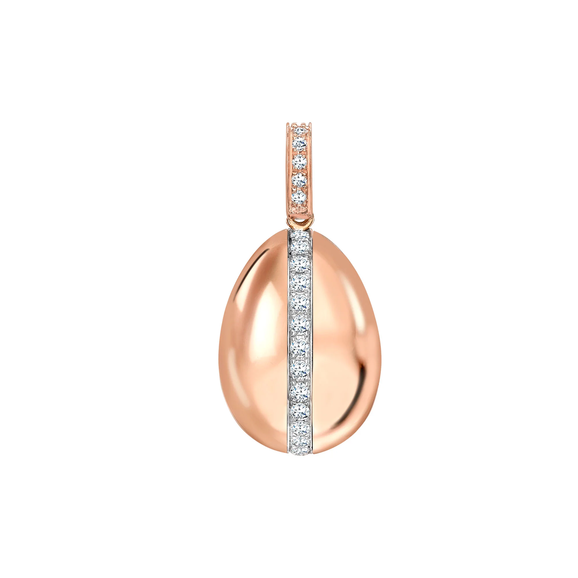 Fabergé Heritage Forever Egg Charm 18ct Rose Gold Diamond - Image 3
