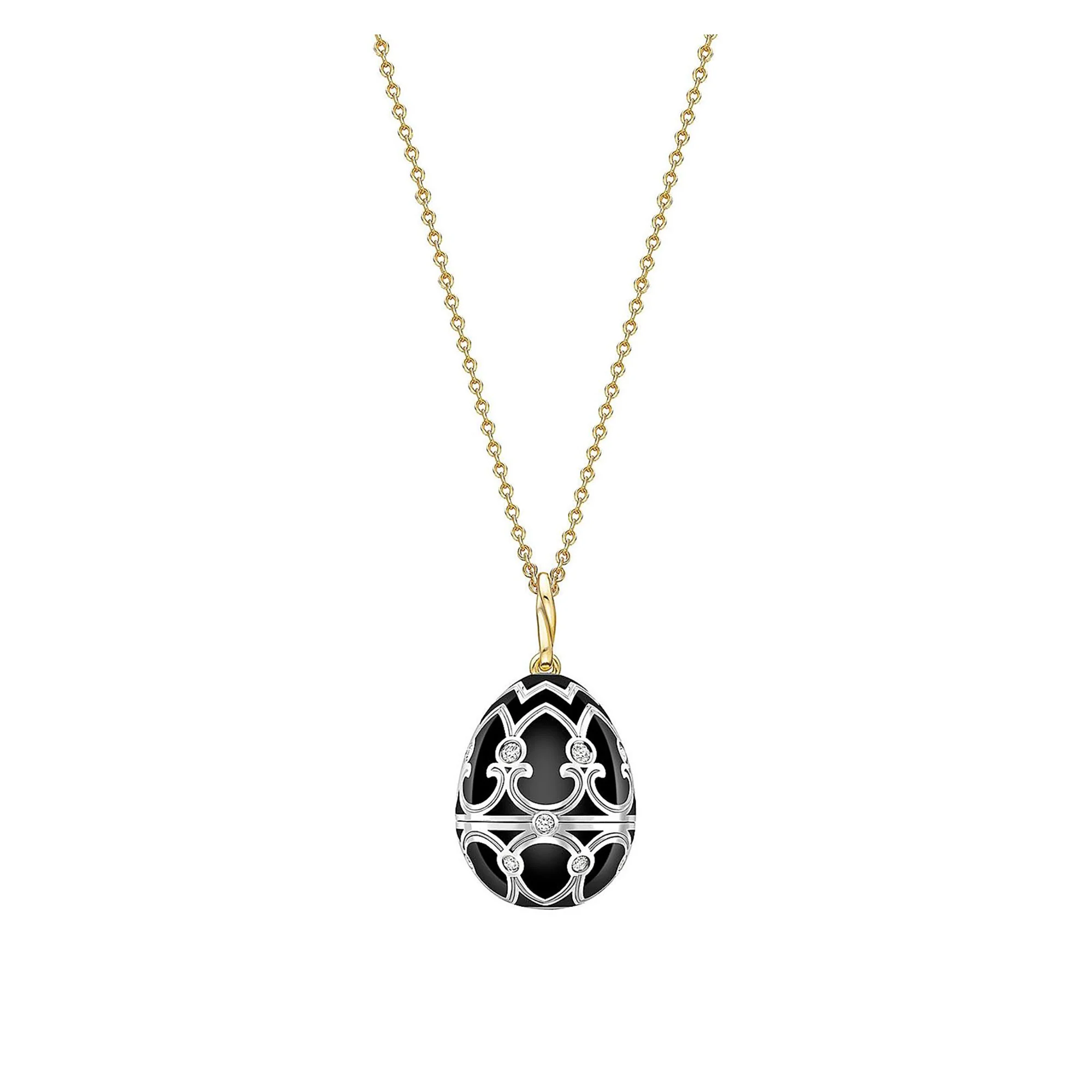 Fabergé Heritage Surprise Penguin Pendant 18ct White and Yellow Gold Black Enamel - Image 7