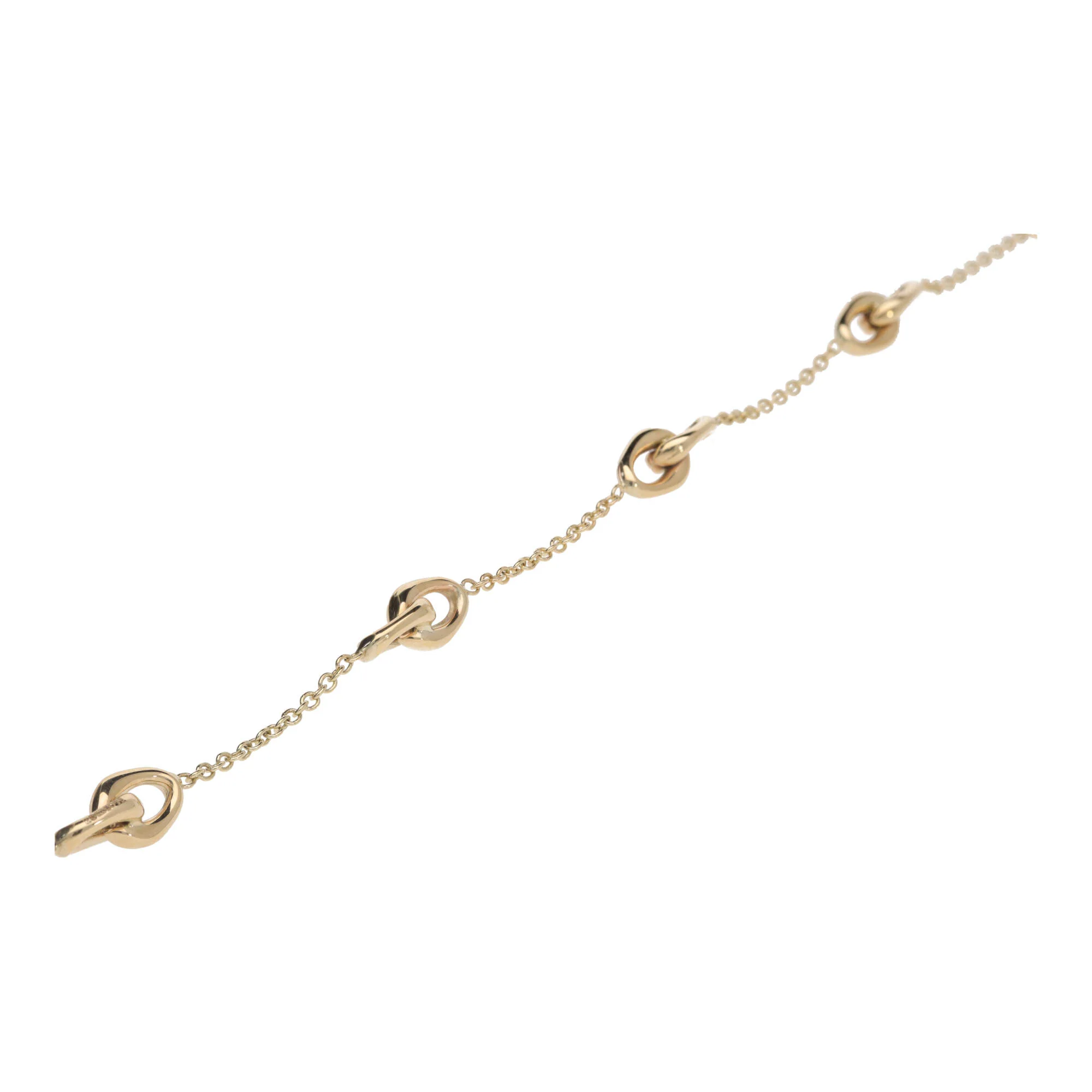 Figure of 8 Link 9ct Yellow Gold Bracelet - Image 2