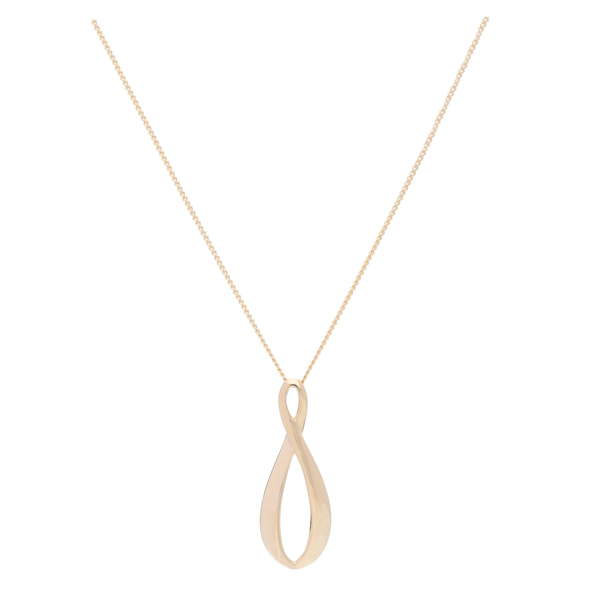 Figure of Eight 9ct Yellow Gold Necklace - Image 2