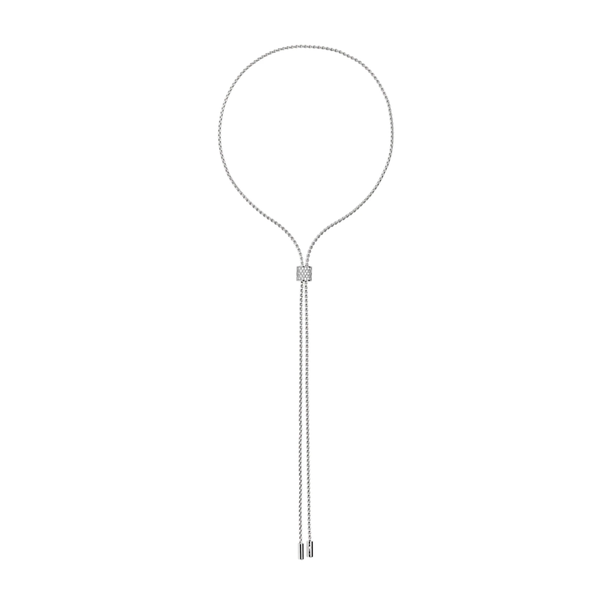 FOPE Aria 18ct White Gold 0.48ct Diamond Set Lariat Necklace 70cm - Image 3