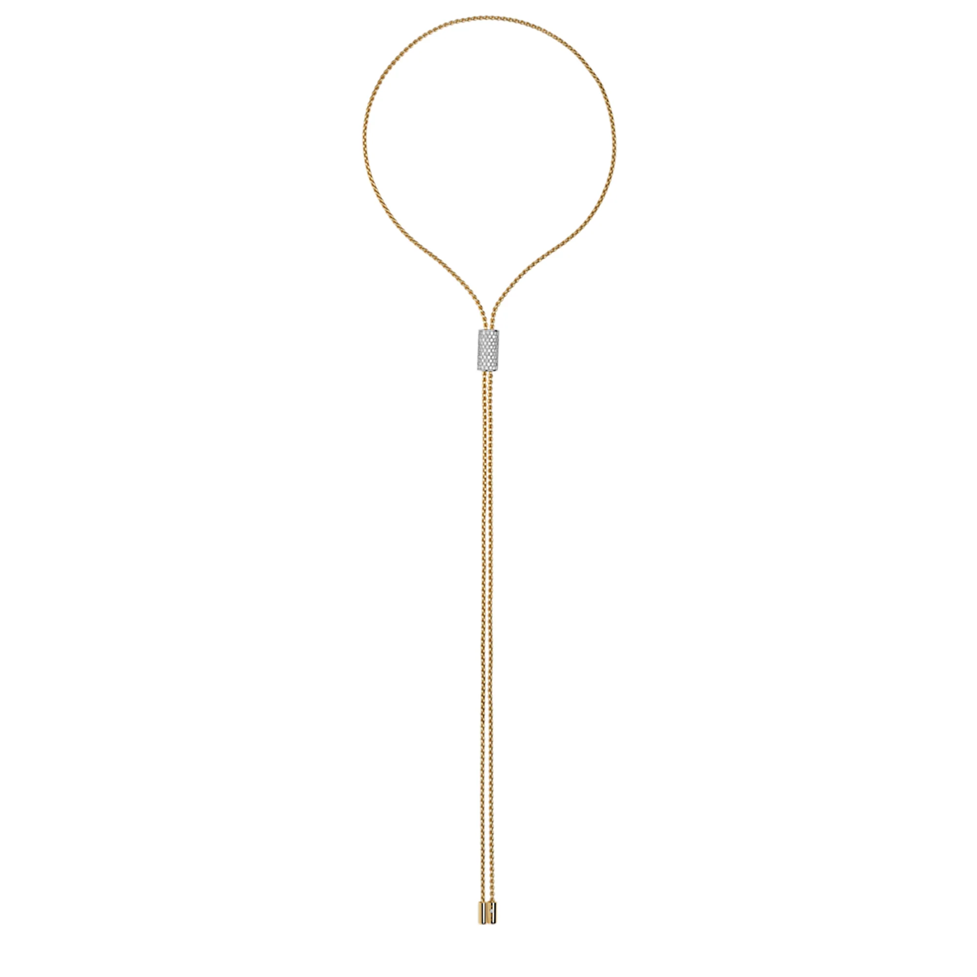 FOPE Aria 18ct Yellow Gold 1.06ct Diamond Set Lariat Necklace 90cm - Image 3