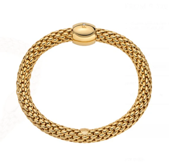 FOPE Flex'it Love Nest 18ct Yellow Gold Bracelet - Image 3