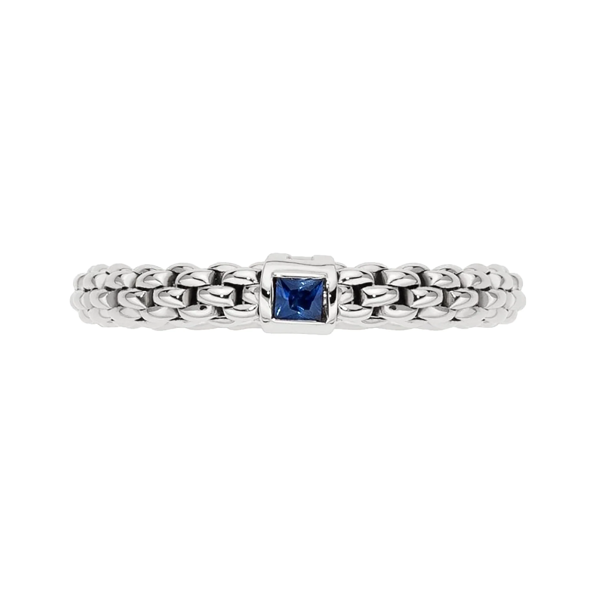 FOPE Flex'it Souls 18ct White Gold Sapphire Ring Medium - Image 2