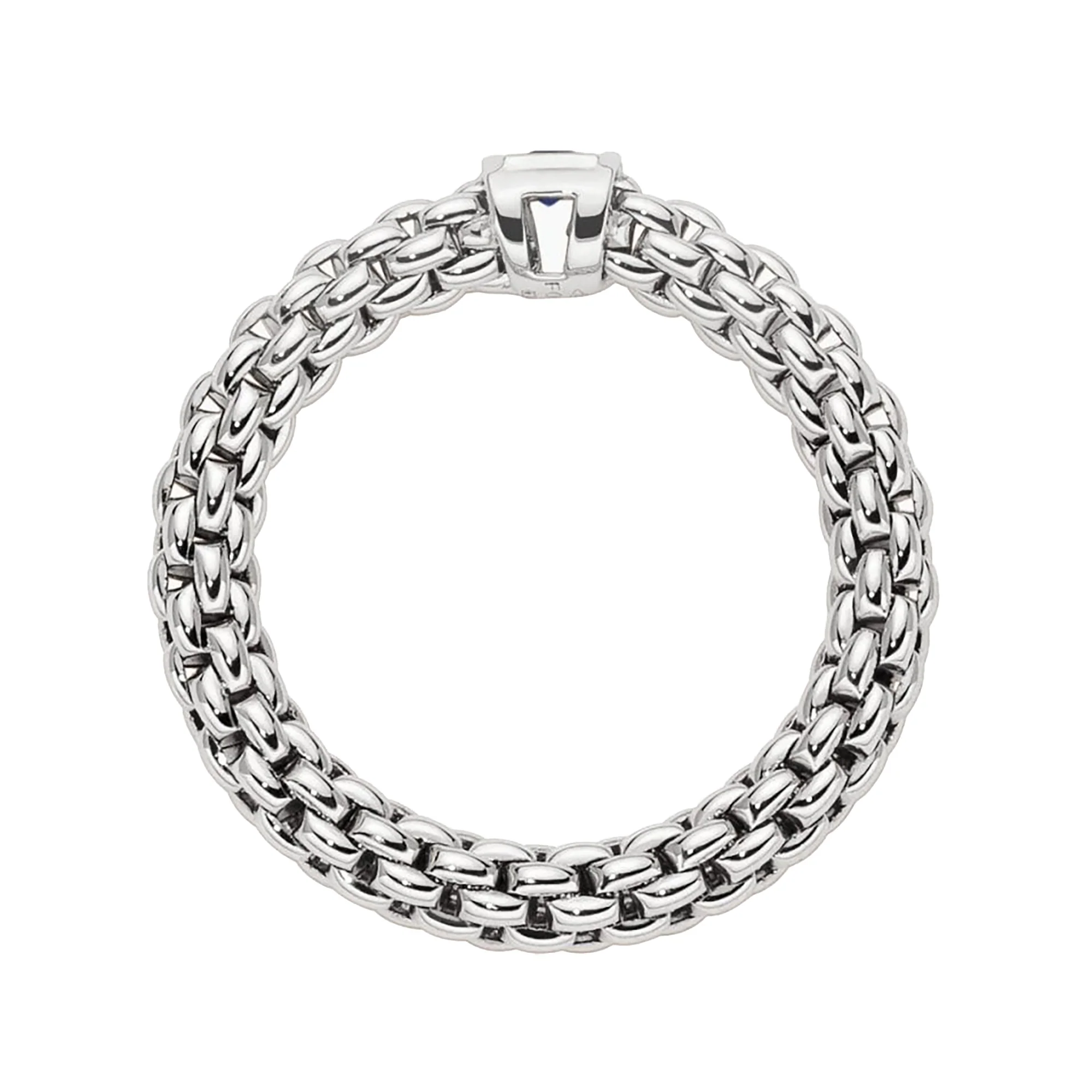 FOPE Flex'it Souls 18ct White Gold Sapphire Ring Medium - Image 3