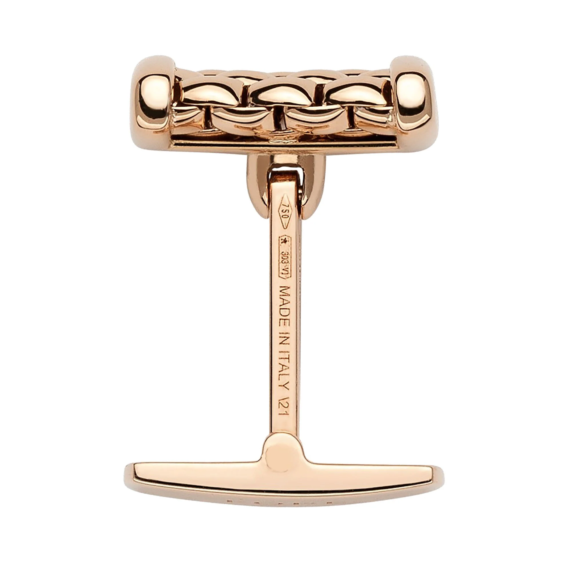 FOPE Panorama 18ct Rose Gold Cufflinks - Image 2