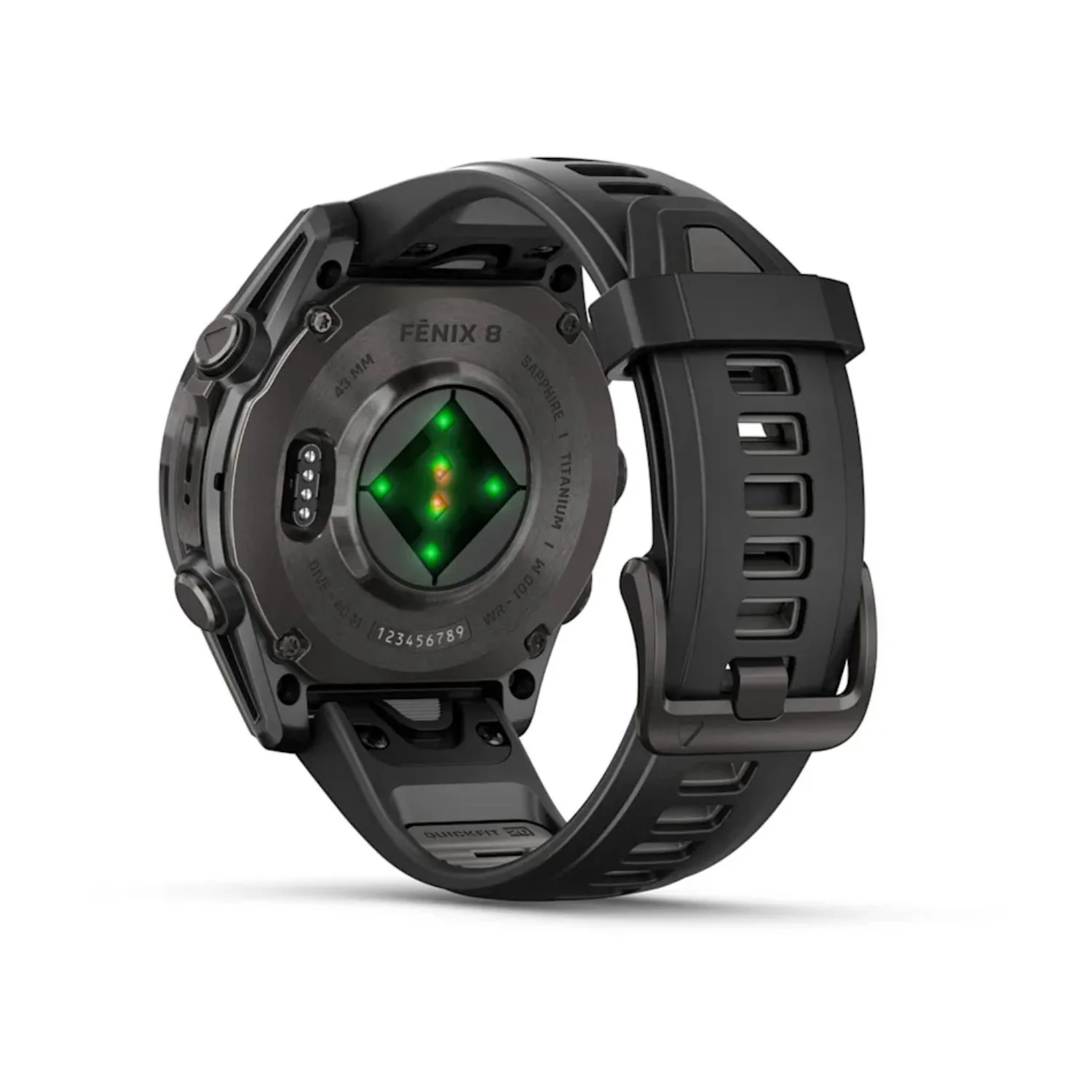 Garmin Fenix 8 43mm AMOLED Sapphire Carbon Grey DLC Pebble Grey Silicone Titanium Watch 010-02903-21 - Image 10