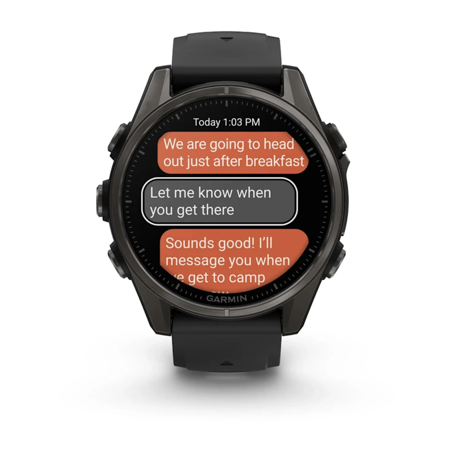 Garmin Fenix 8 43mm AMOLED Sapphire Carbon Grey DLC Pebble Grey Silicone Titanium Watch 010-02903-21 - Image 3