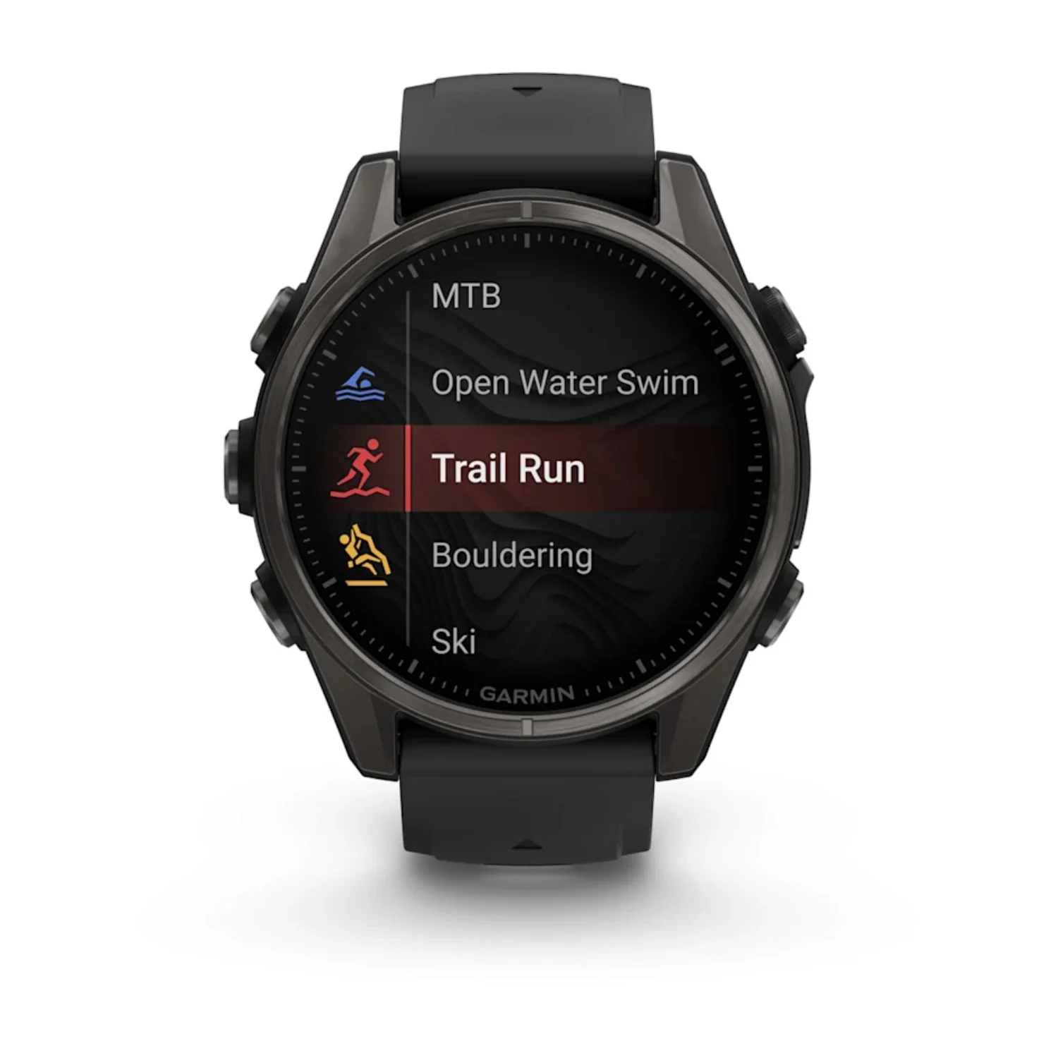 Garmin Fenix 8 43mm AMOLED Sapphire Carbon Grey DLC Pebble Grey Silicone Titanium Watch 010-02903-21 - Image 7