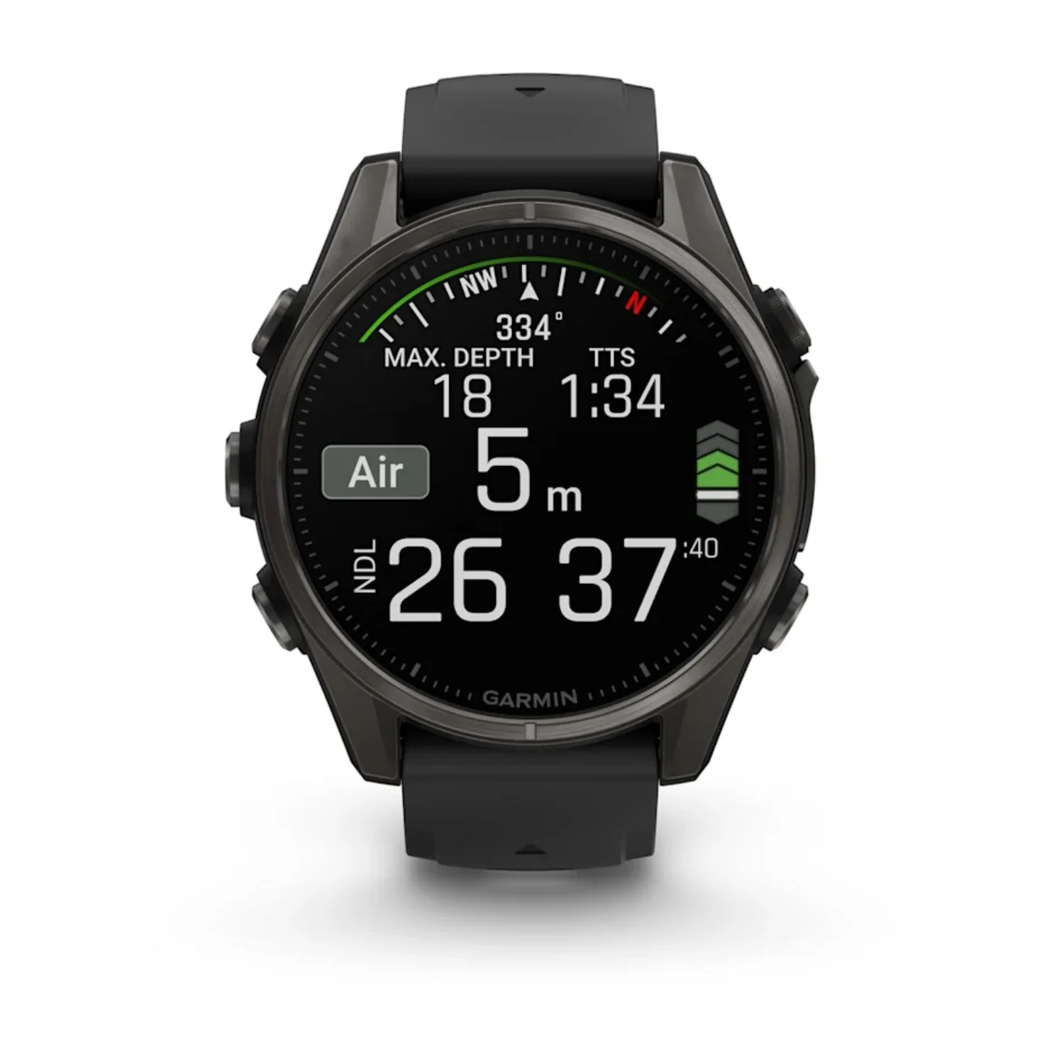 Garmin Fenix 8 43mm AMOLED Sapphire Carbon Grey DLC Pebble Grey Silicone Titanium Watch 010-02903-21 - Image 8