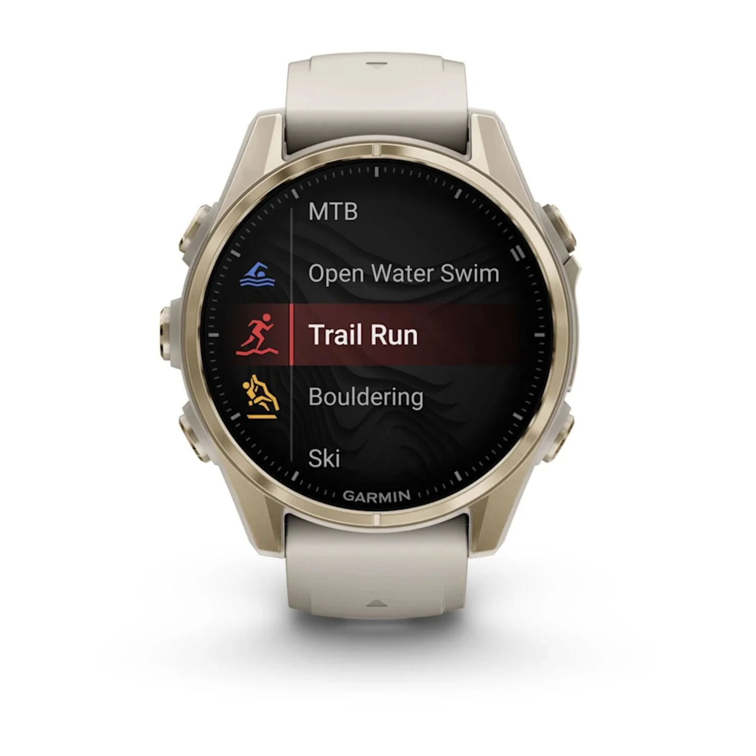 Garmin Fenix 8 43mm AMOLED Sapphire Soft Gold Sandstone Silicone Band Watch 010-02903-11 - Image 5