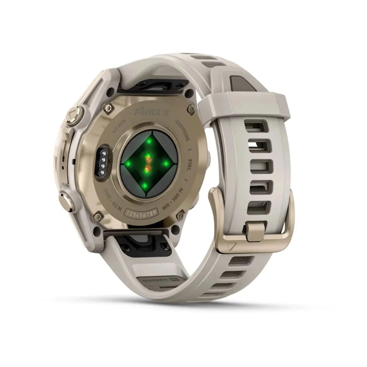 Garmin Fenix 8 43mm AMOLED Sapphire Soft Gold Sandstone Silicone Band Watch 010-02903-11 - Image 9