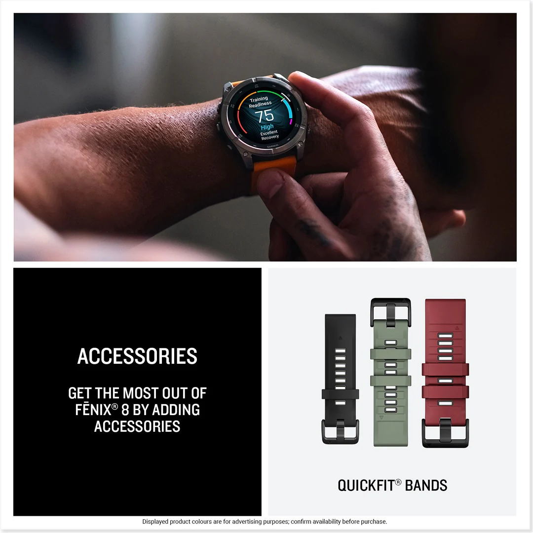 Garmin Fenix 8 47mm AMOLED Sapphire Carbon Grey 010-02904-21 - Image 6