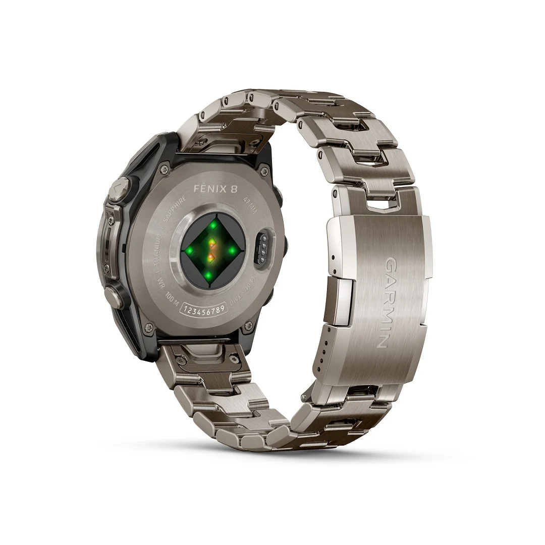 Garmin Fenix 8 47mm AMOLED Sapphire Titanium Vented Bracelet 010-02904-40 - Image 5