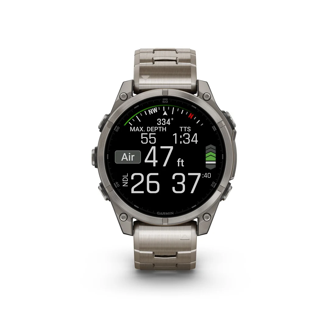 Garmin Fenix 8 47mm AMOLED Sapphire Titanium Vented Bracelet 010-02904-40 - Image 7